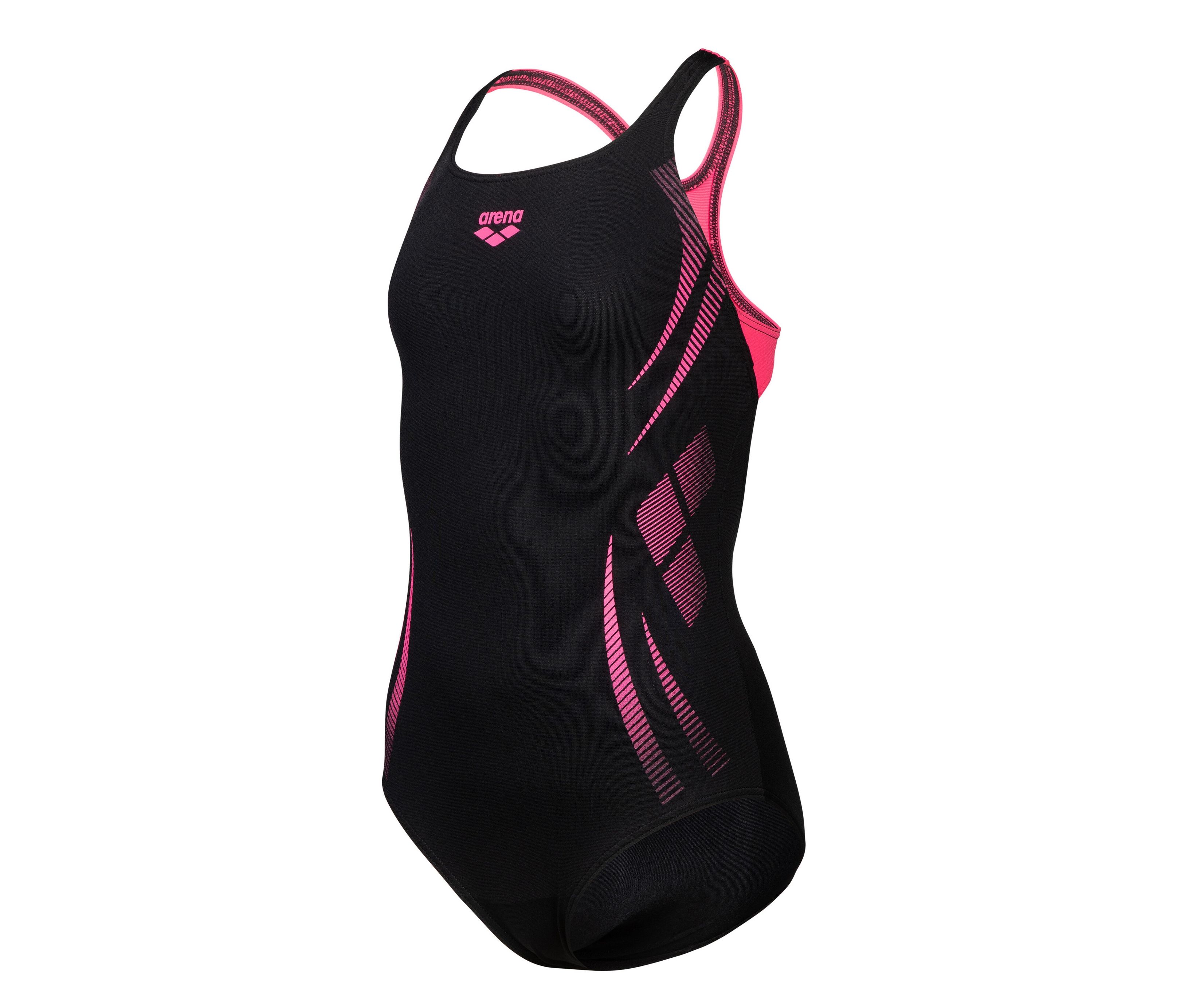 Dziecięcy kostium kąpielowy arena Performance Poseidonia Swim Pro Back, czarny