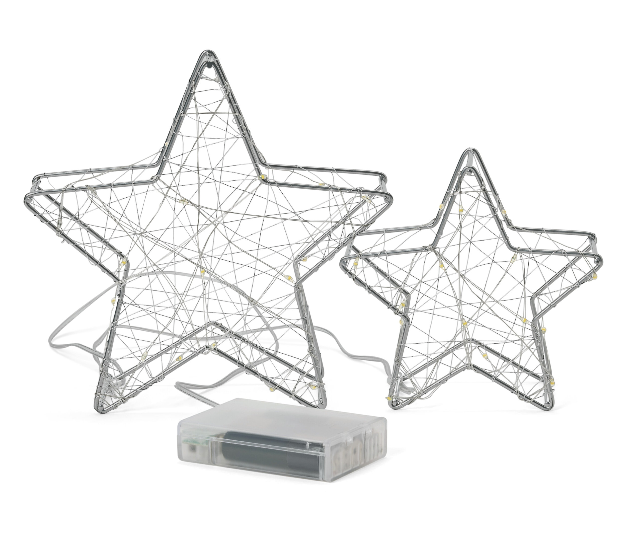Tchibo - Dekoracyjne gwiazdy Led, 2 sztuki, małe