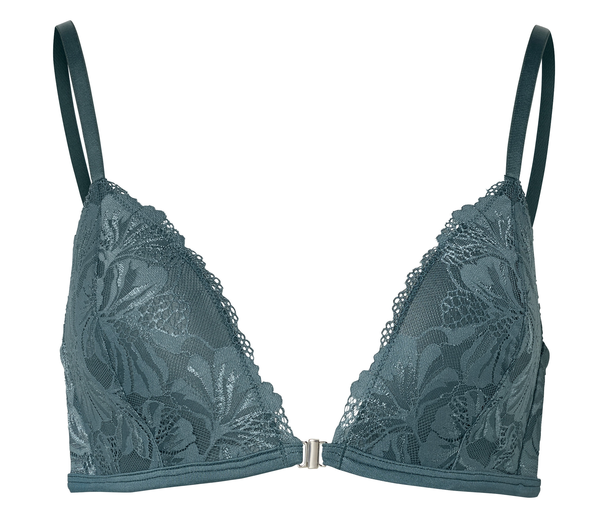 Tchibo - Biustonosz z miękkimi miseczkami i koronką- zielony