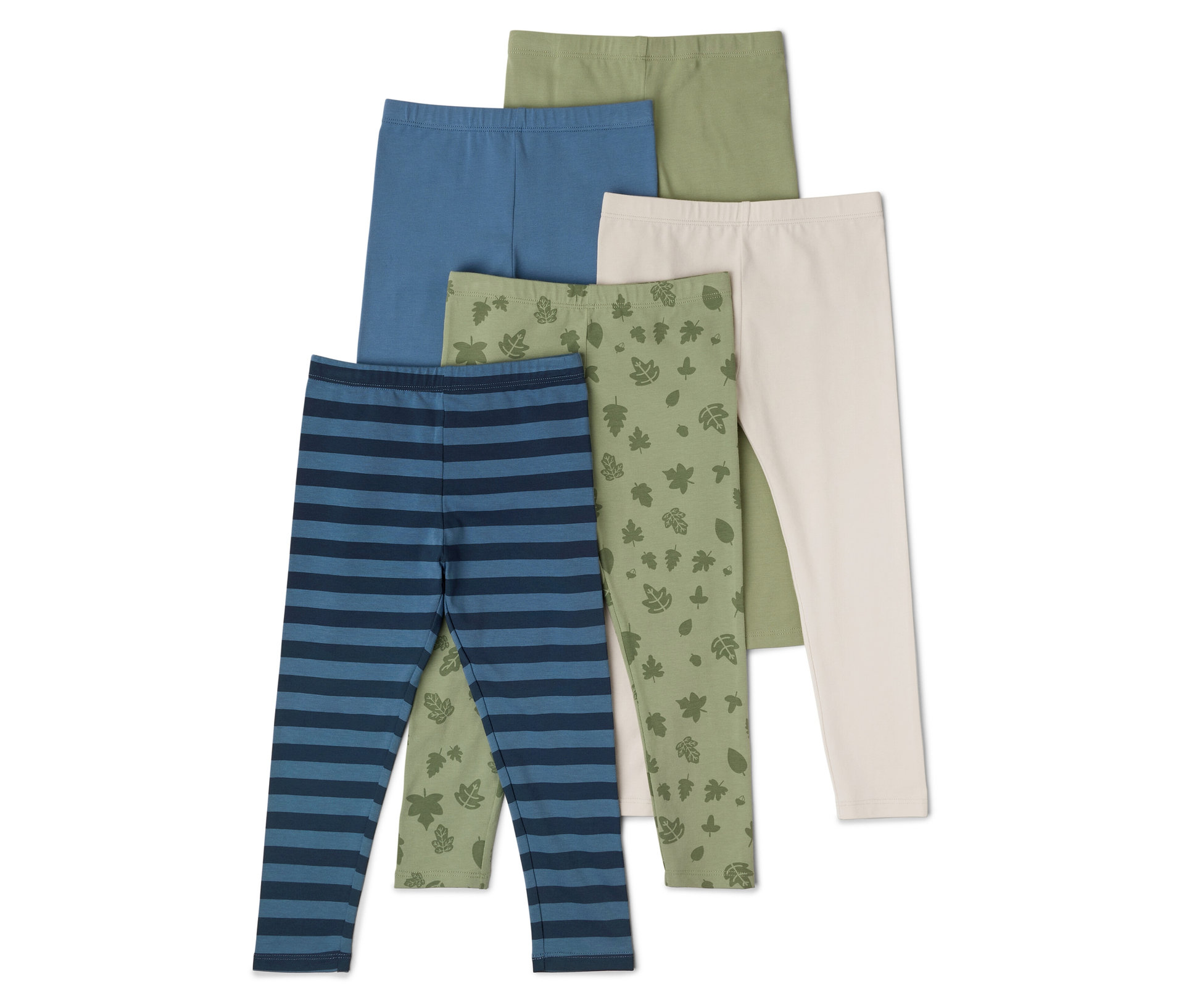 Tchibo - Legginsy, 5 par, liście