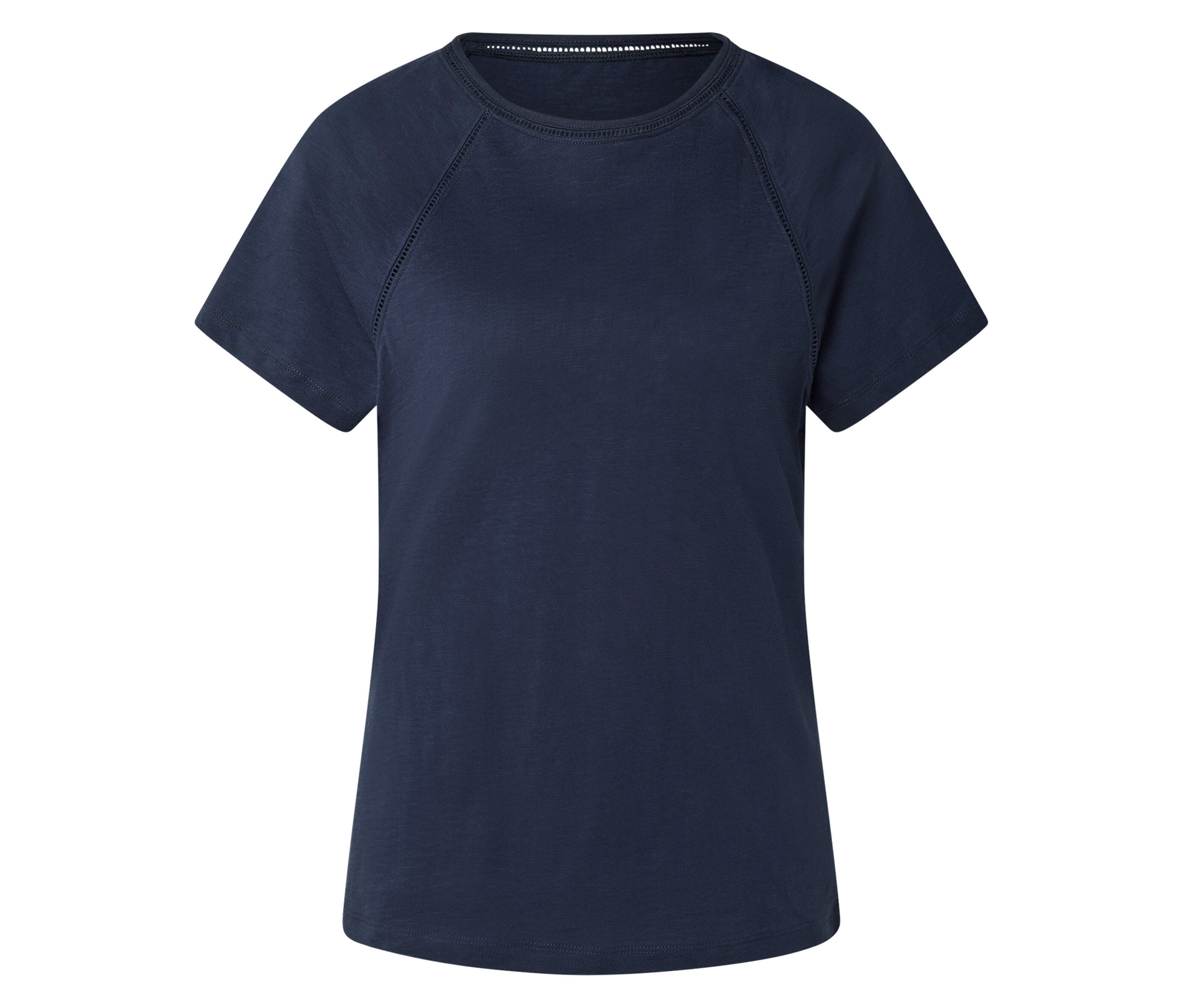 Tchibo - Koszulka z haftowanymi detalami- niebieski