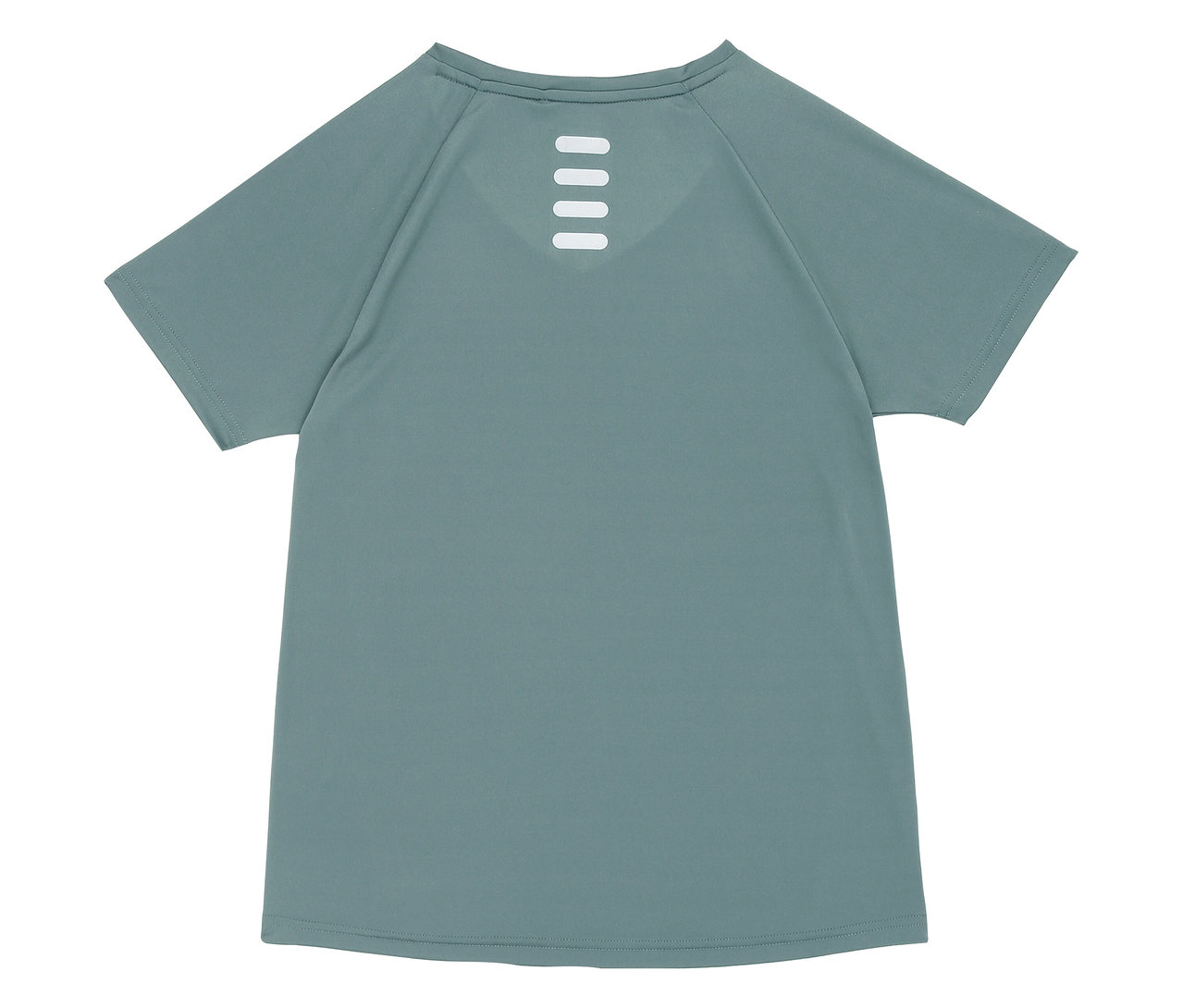 Jasnoniebieska koszulka funkcyjna damska FILA z tyłu.