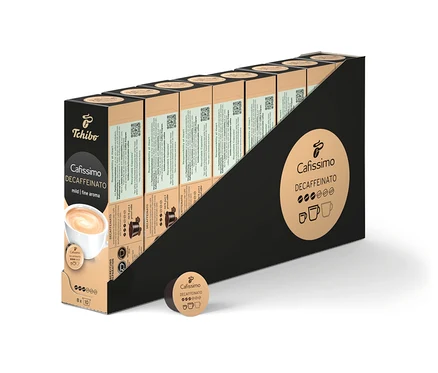 Opakowanie kapsułek do kawy Cafissimo Decaffeinato.