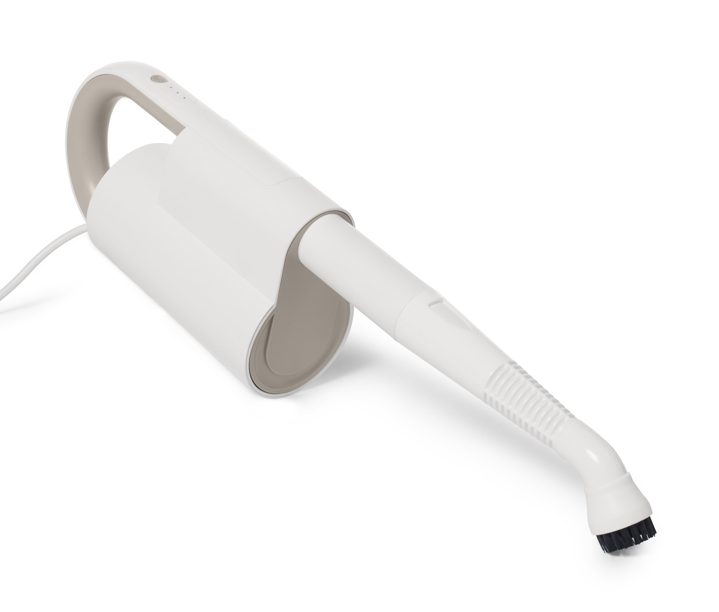 Szczegółowe ujęcie kompaktowej wielofunkcyjnej myjki do czyszczenia parą.