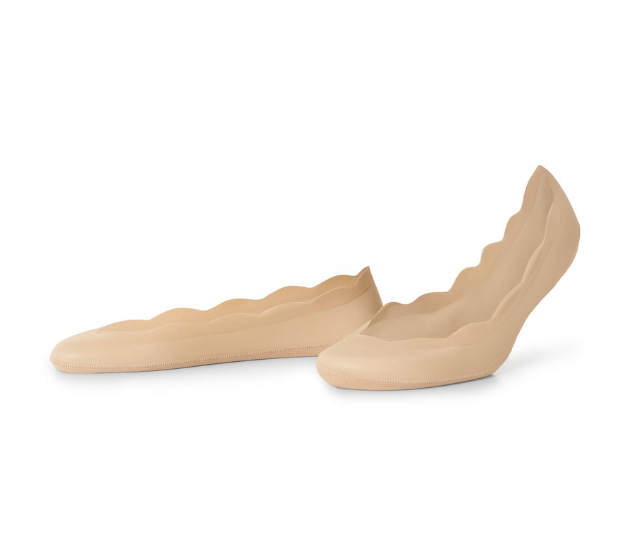 Dwie pary cielistych skarpet stopek Magic Cut.