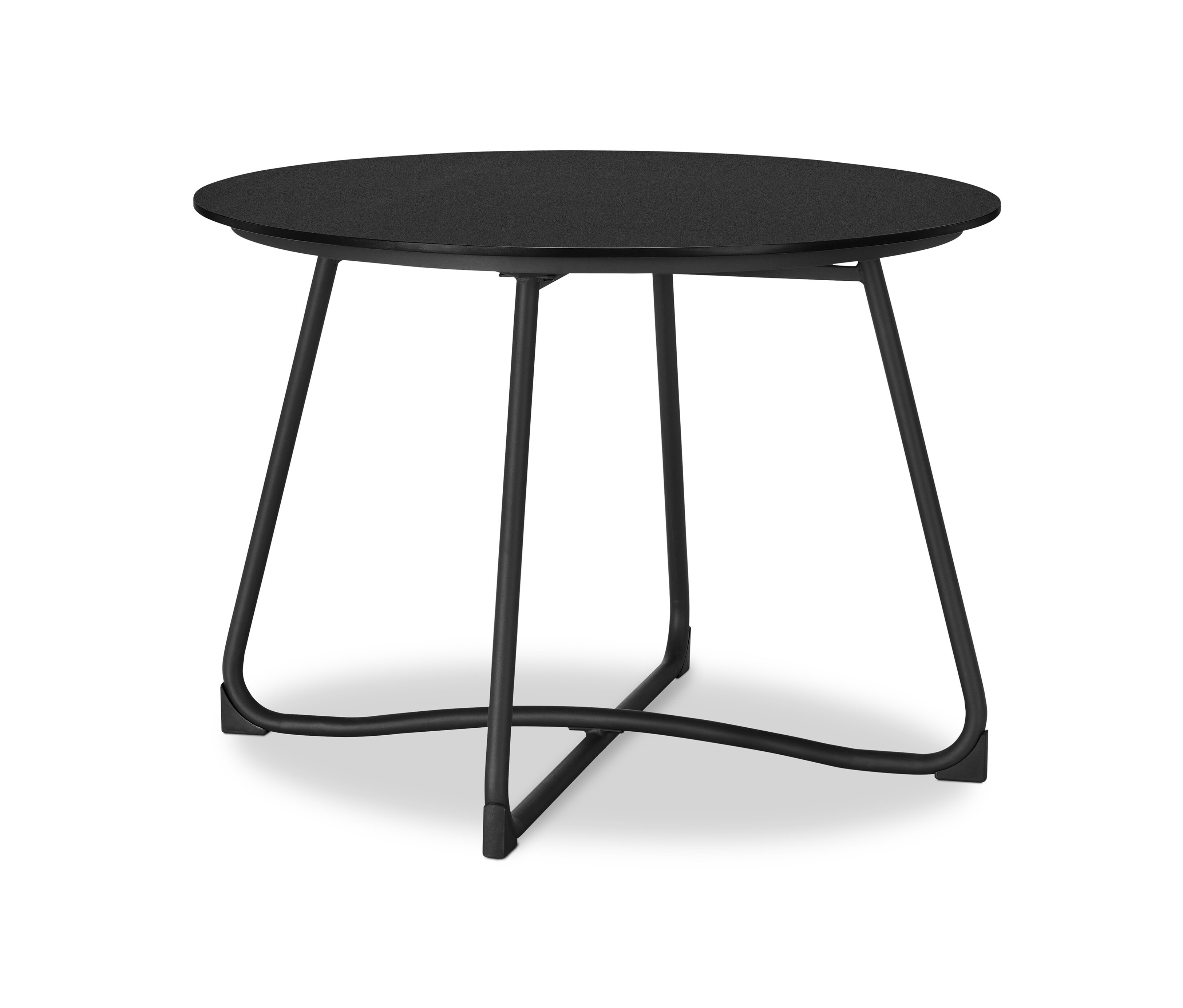 Tchibo - Okrągły stół ogrodowy »Jara« z Duraboard - kolor: czarny/szary