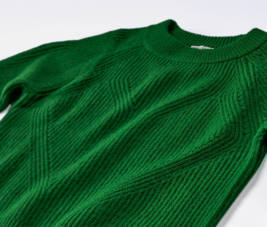 Zielony sweter.