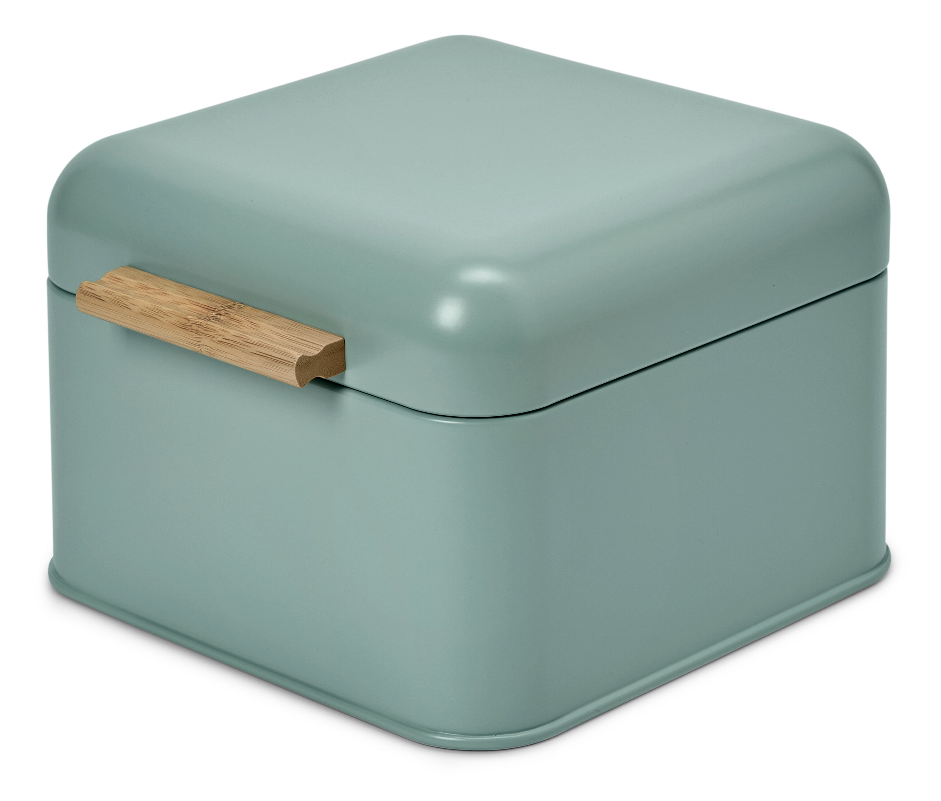 Tchibo - Metalowy pojemnik na chleb - kolor: beżowy/zielony