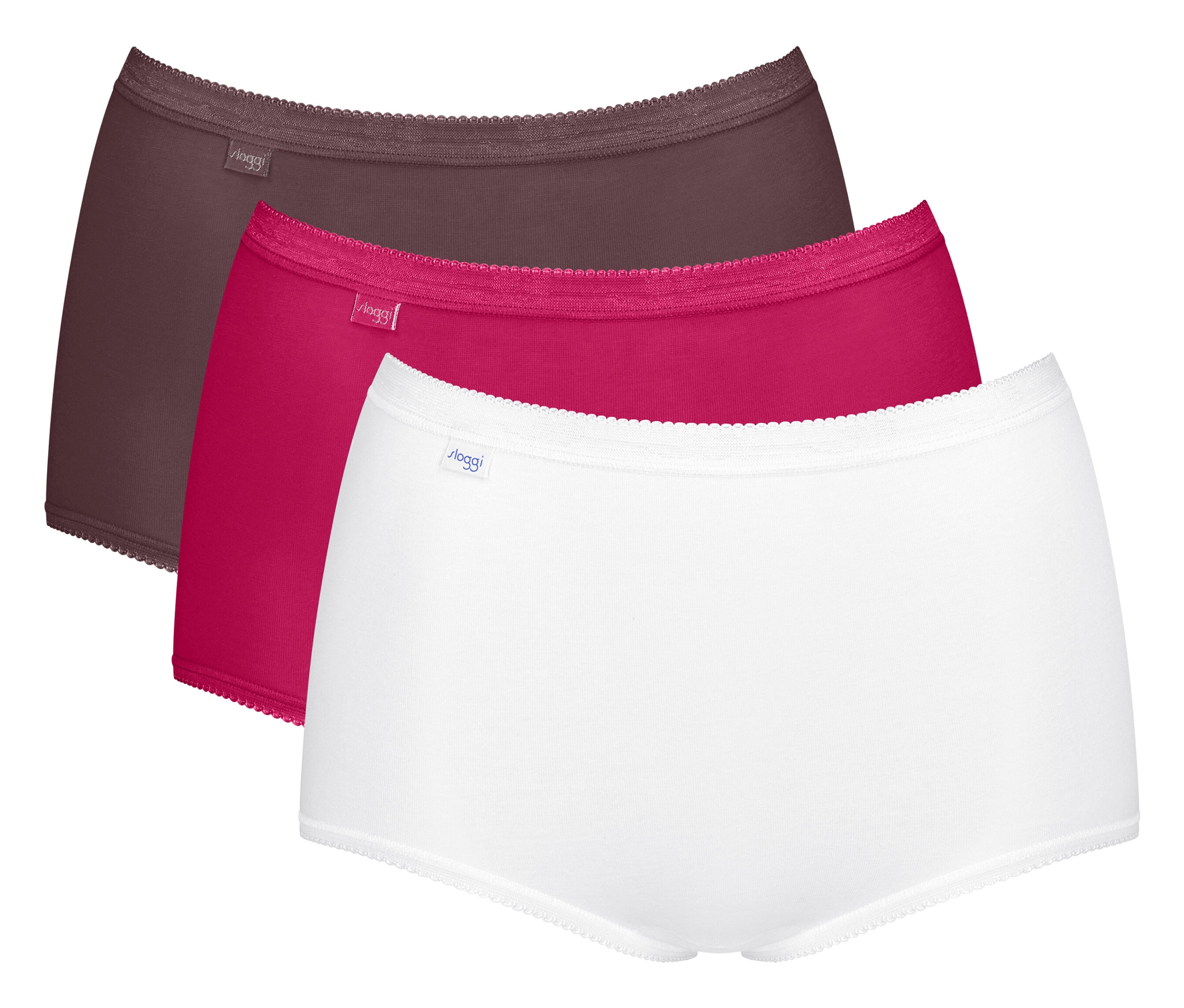 Figi sloggi Basic+ Maxi C3P, zestaw w kolorze czerwonym
