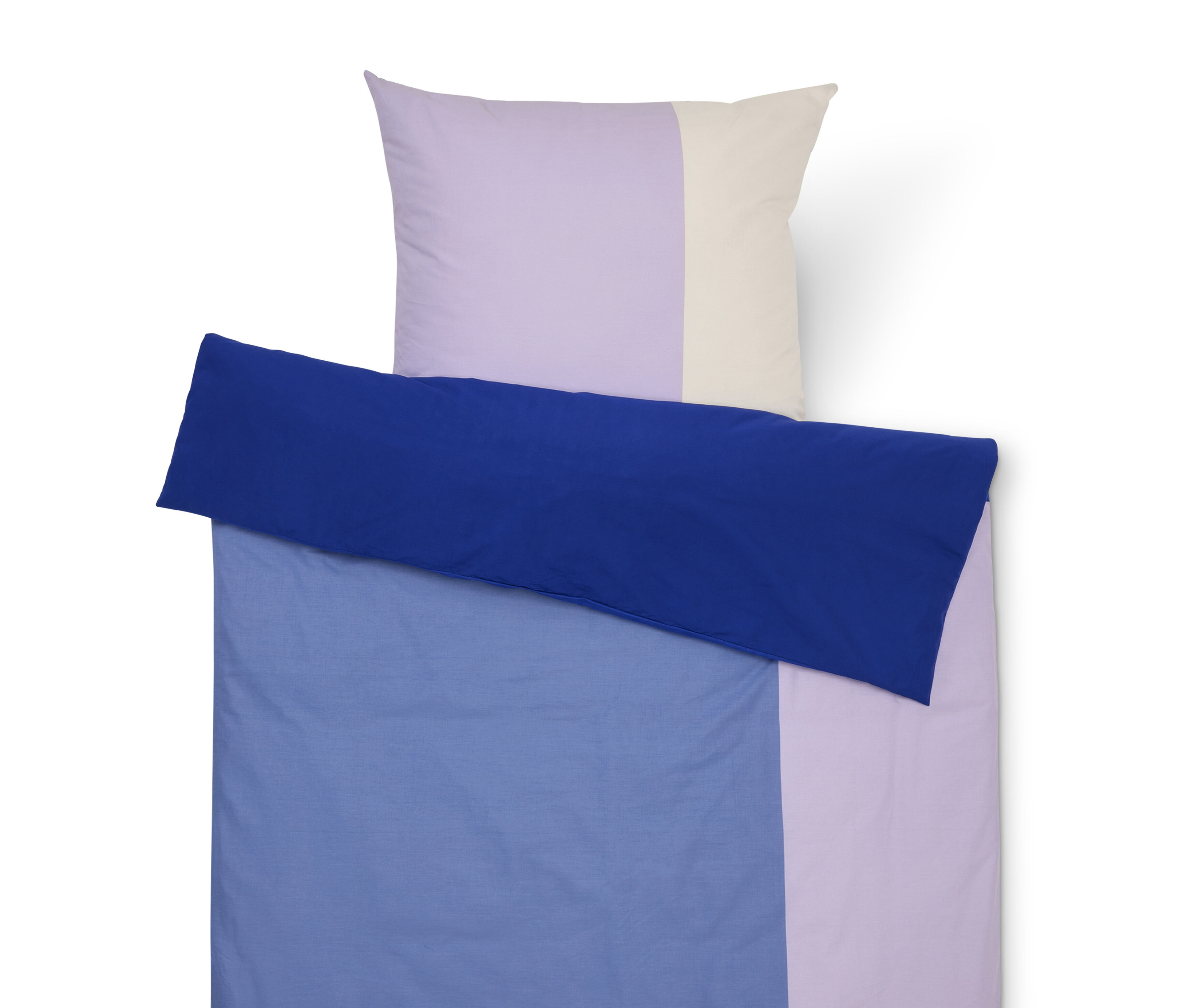 Tchibo - Pościel z bawełny renforcé - kolor: beżowy/niebieski