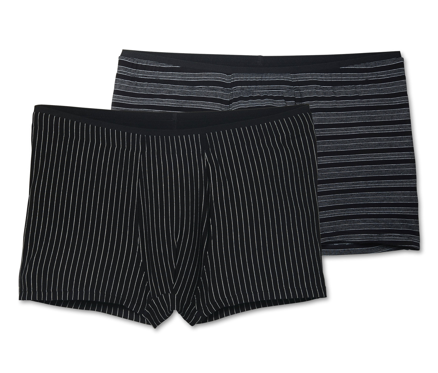 Tchibo - Bokserki męskie w paski- szary/czarny/w paski