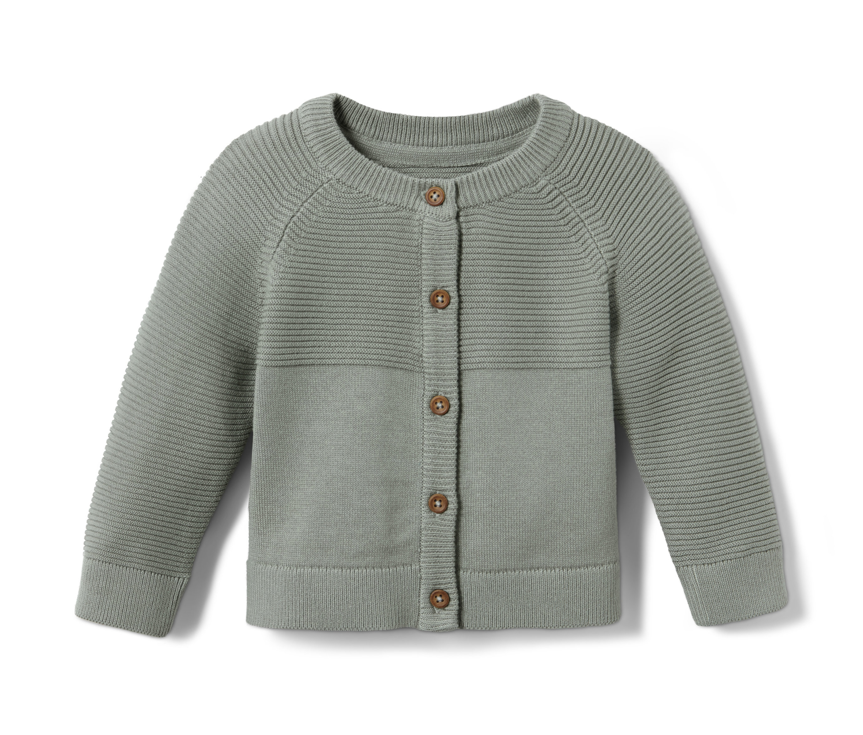 Tchibo - Rozpinany sweter z dzianiny, zielony