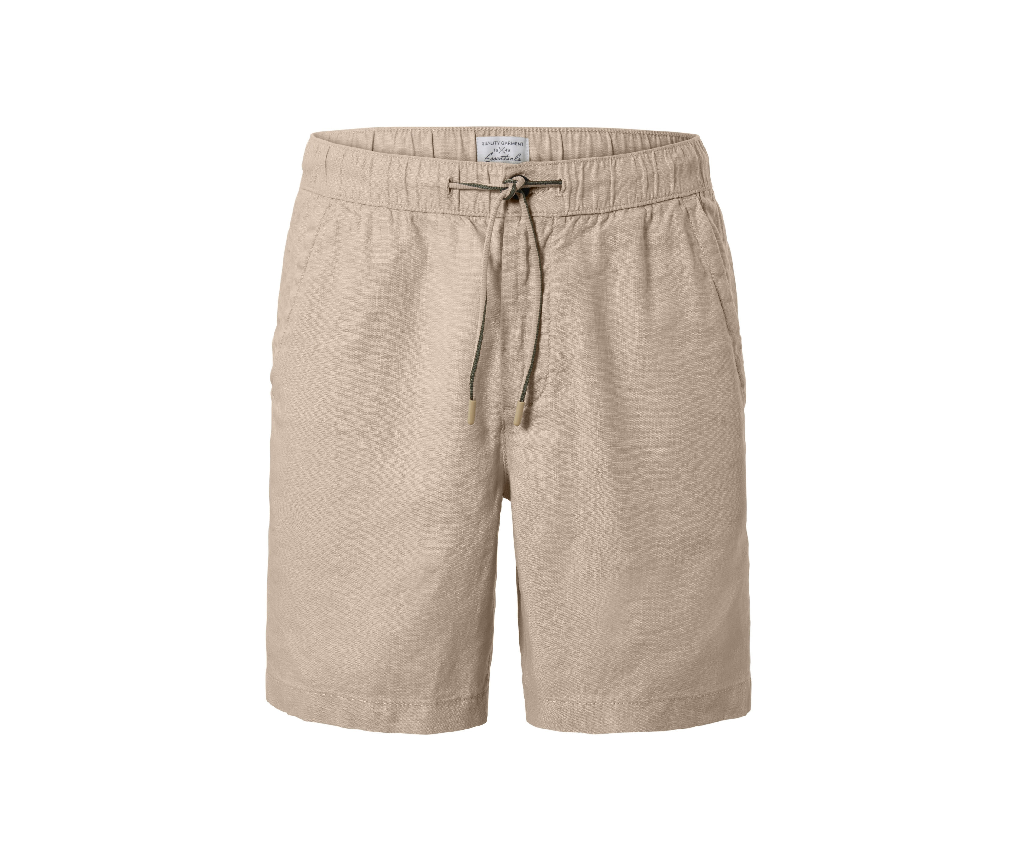 Tchibo - Szorty lniane- beżowy