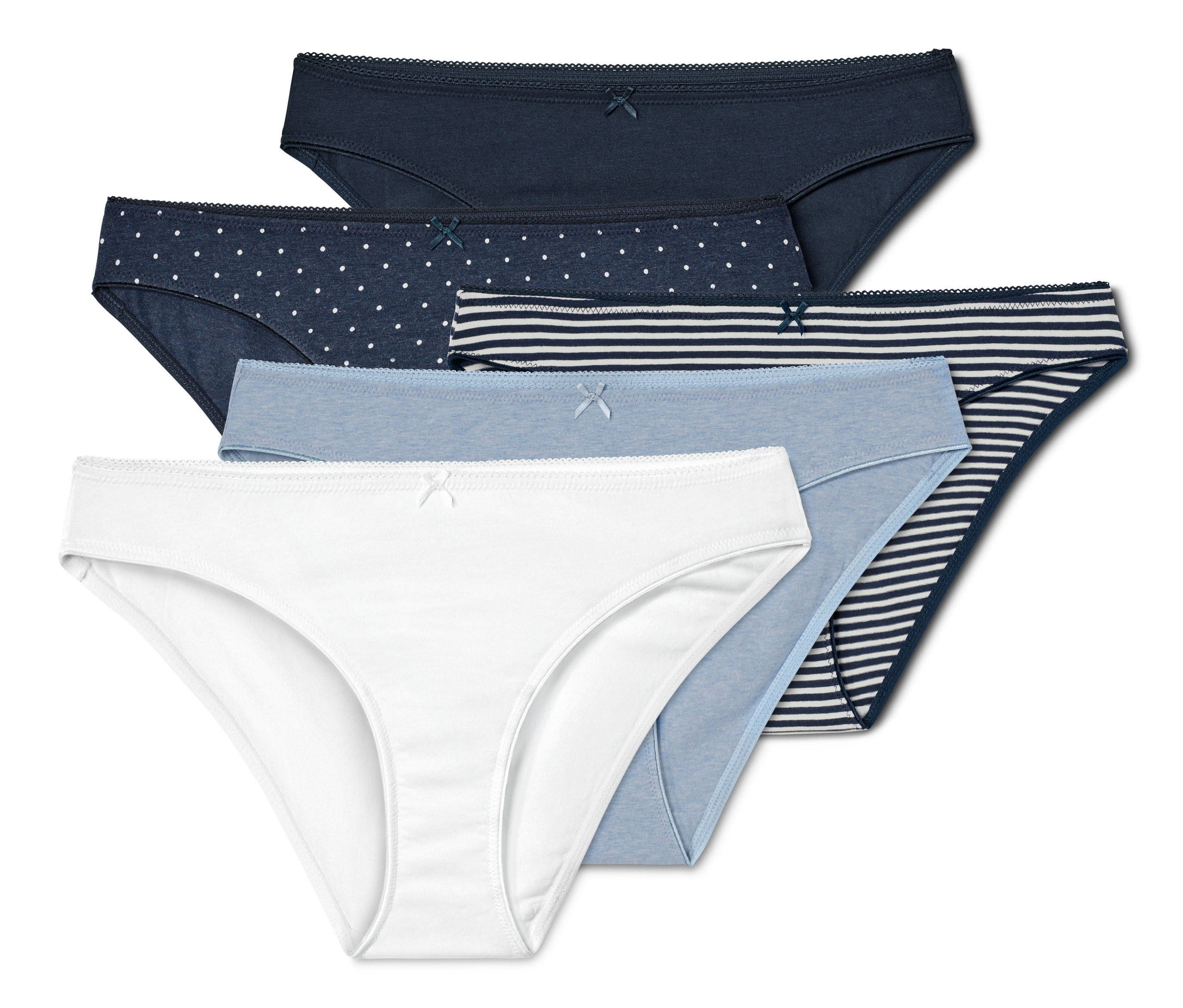 Tchibo - Figi- niebieski/biały/z nadrukiem