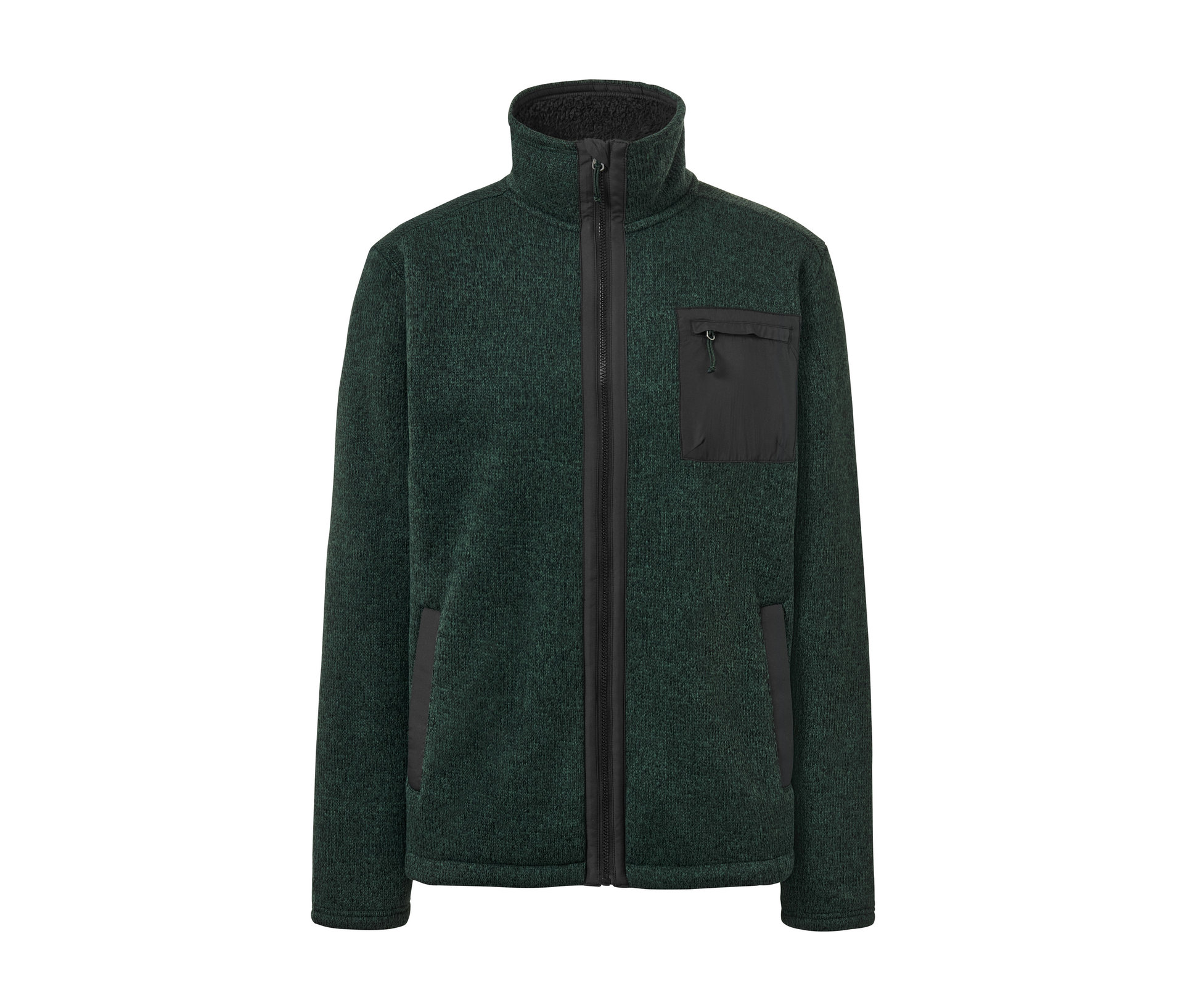 Tchibo - Termoaktywna bluza z dzianiny polarowej- zielony