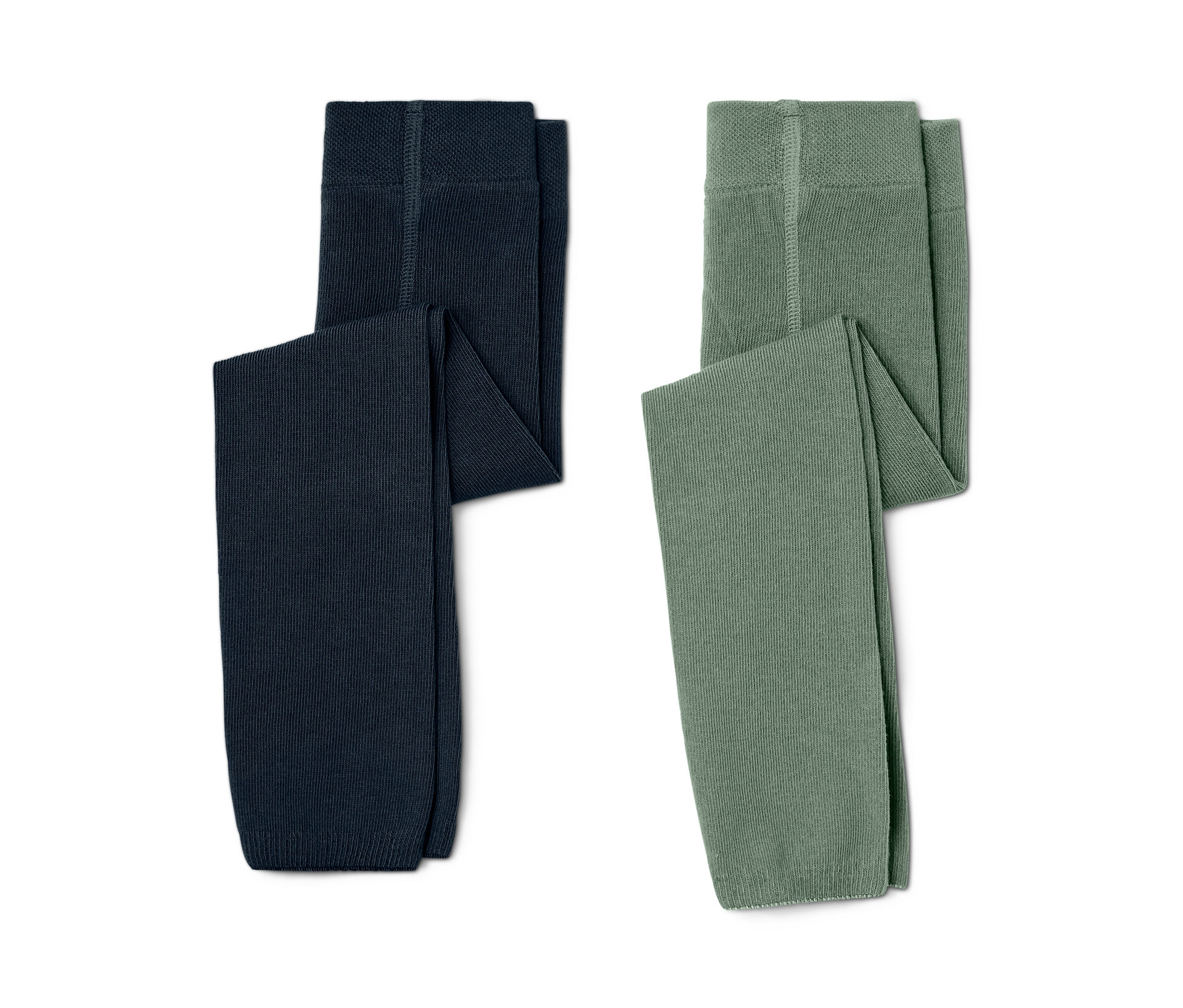 Tchibo - Dziecięce legginsy dzianinowe - kobieta|mężczyzna- niebieski/zielony/żakard