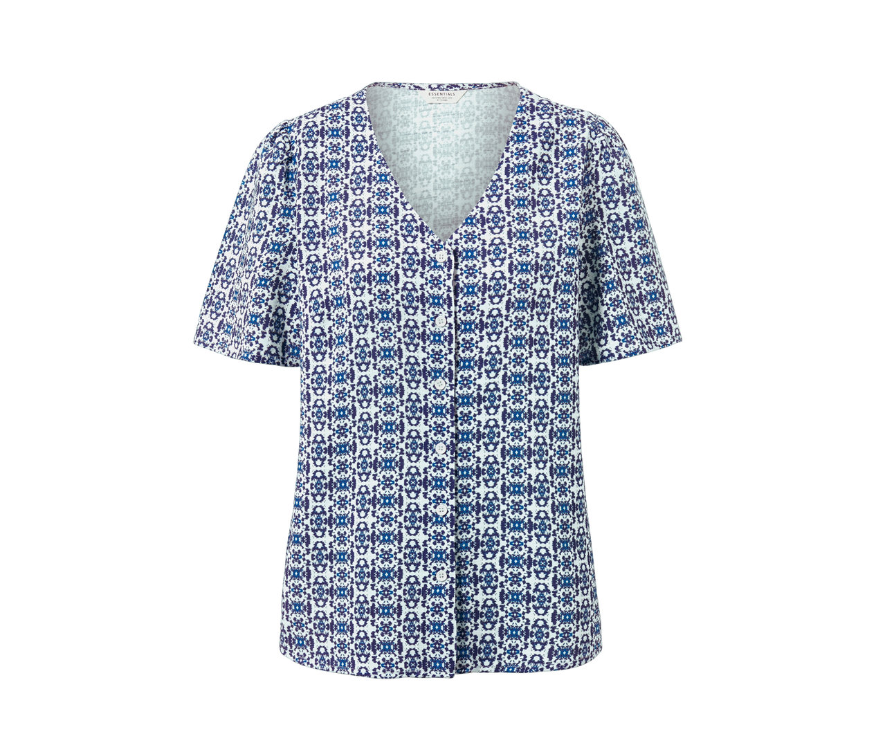 Bluzka z nadrukiem na całej powierzchni.