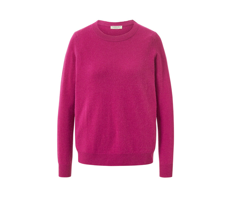 Sweter z delikatnej dzianiny z kaszmirem, berry.