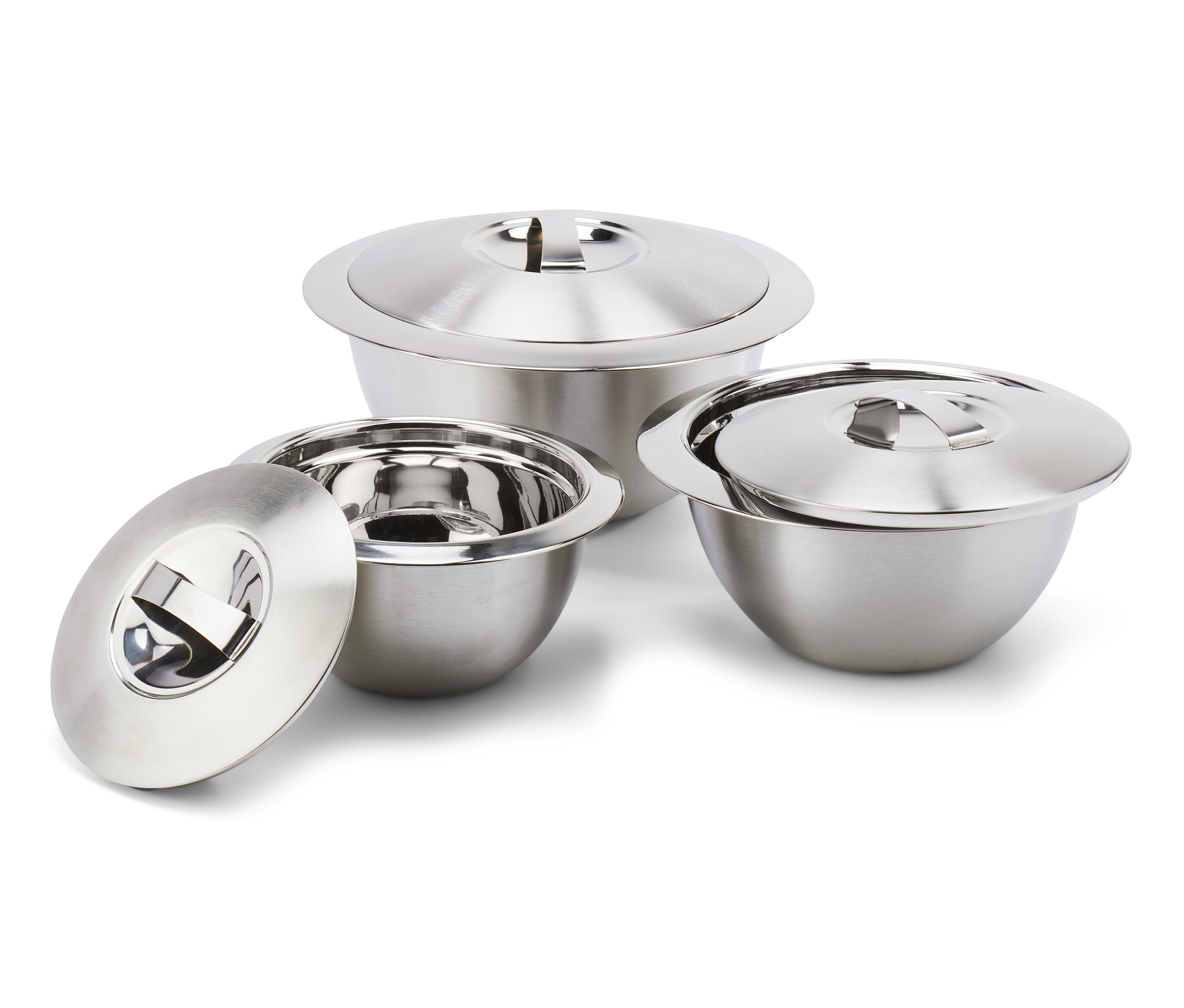 Tchibo - Miski utrzymujące temperaturę z pokrywkami, 3 sztuki