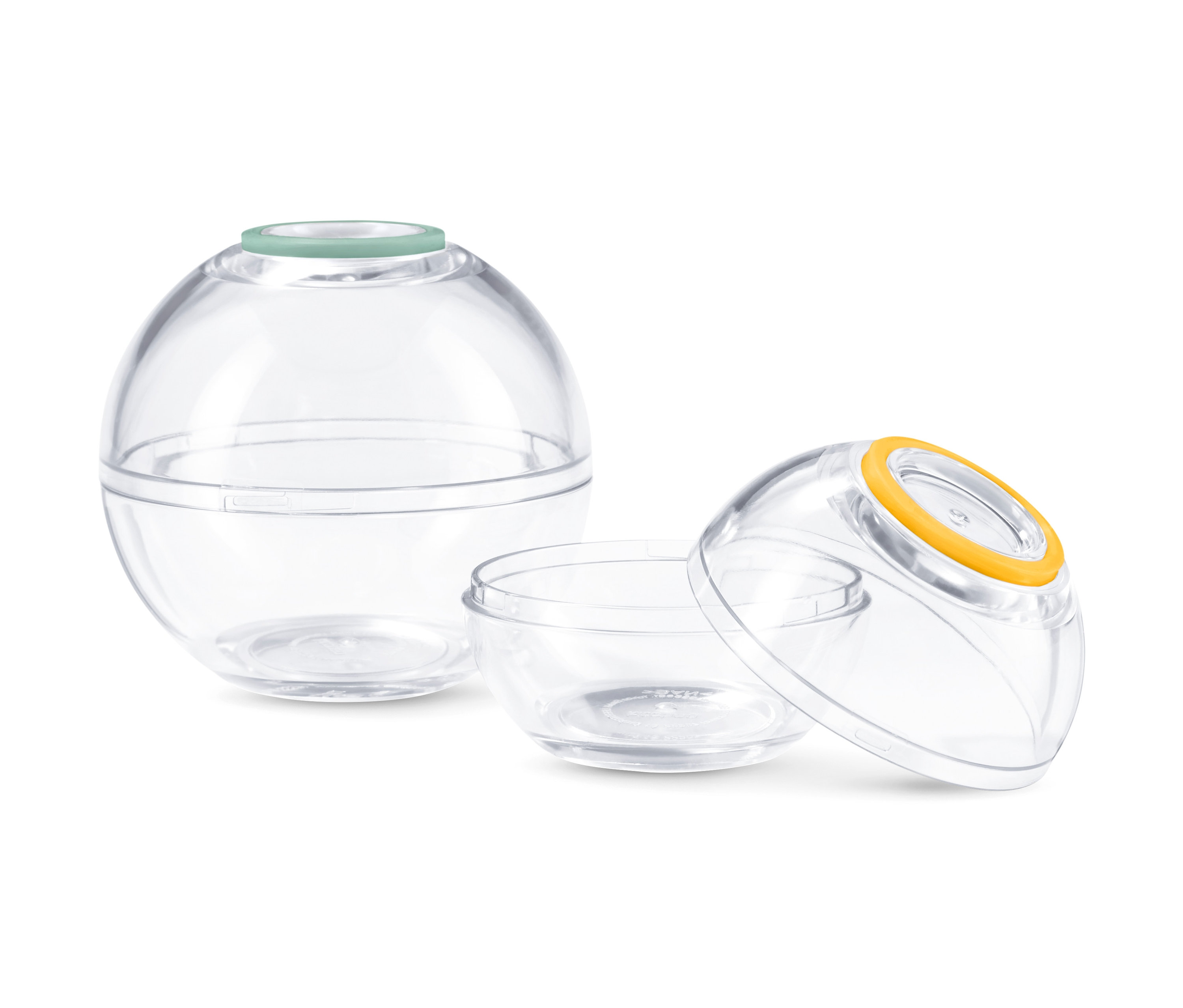 Tchibo - Pojemniki spożywcze w kształcie kuli - kolor: zielony/żółty