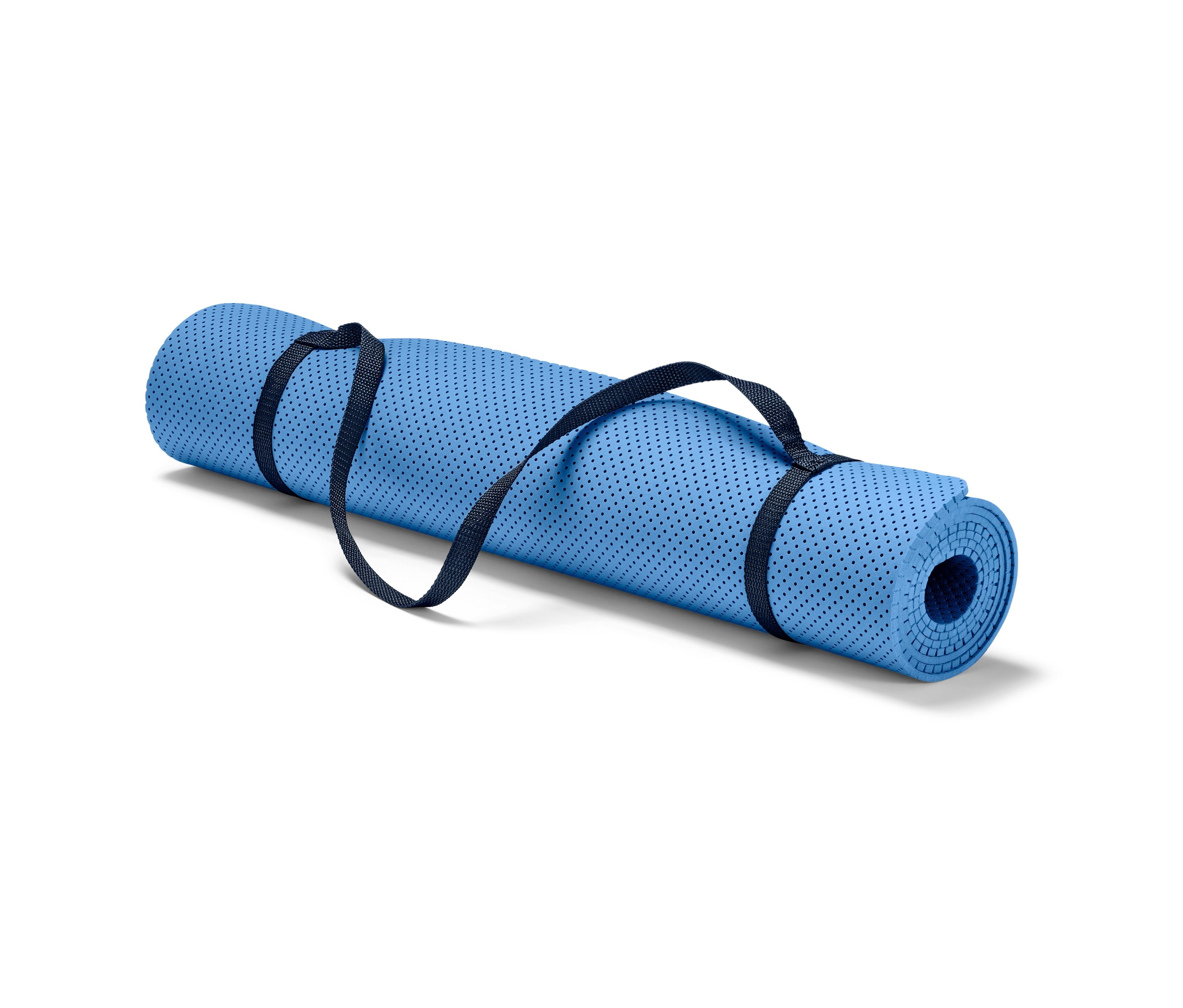 Tchibo - Mata do jogi i fitnessu - kolor: niebieski/niebieski