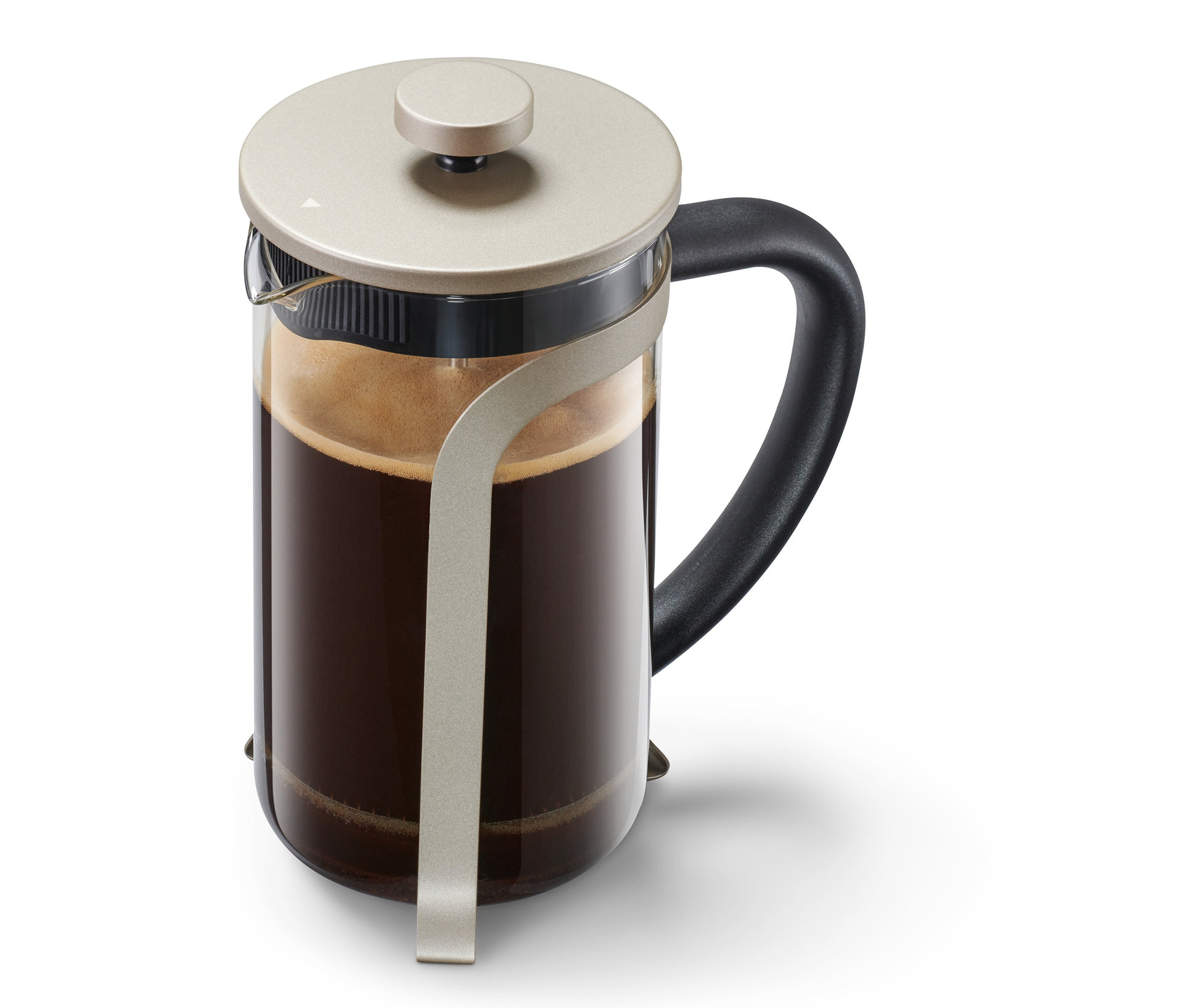 Tchibo - Zaparzacz tłokowy, 800 ml, 6 filiżanek, kolor szampana