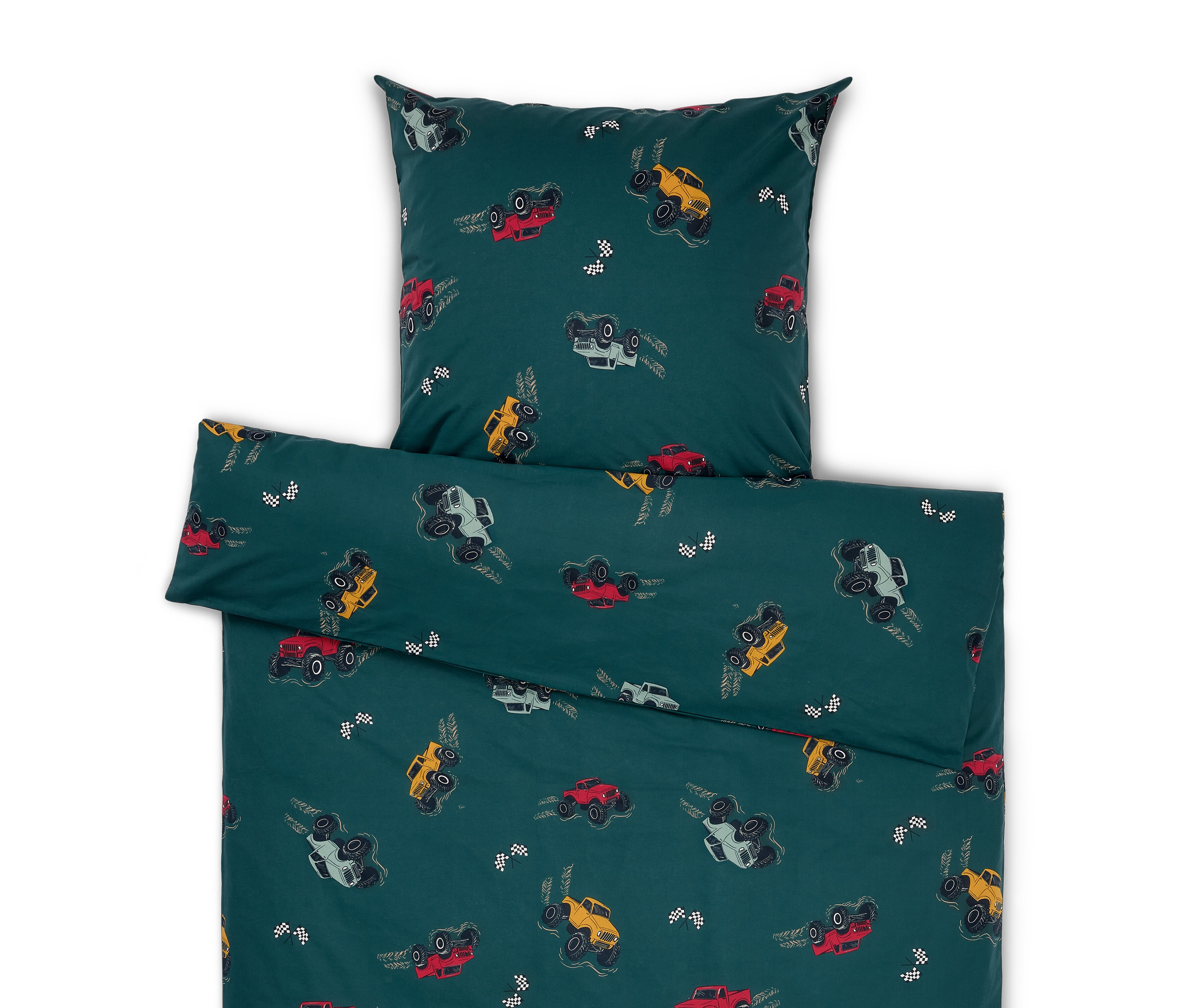 Tchibo - Pościel dziecięca z bawełny renforcé - kolor: zielony