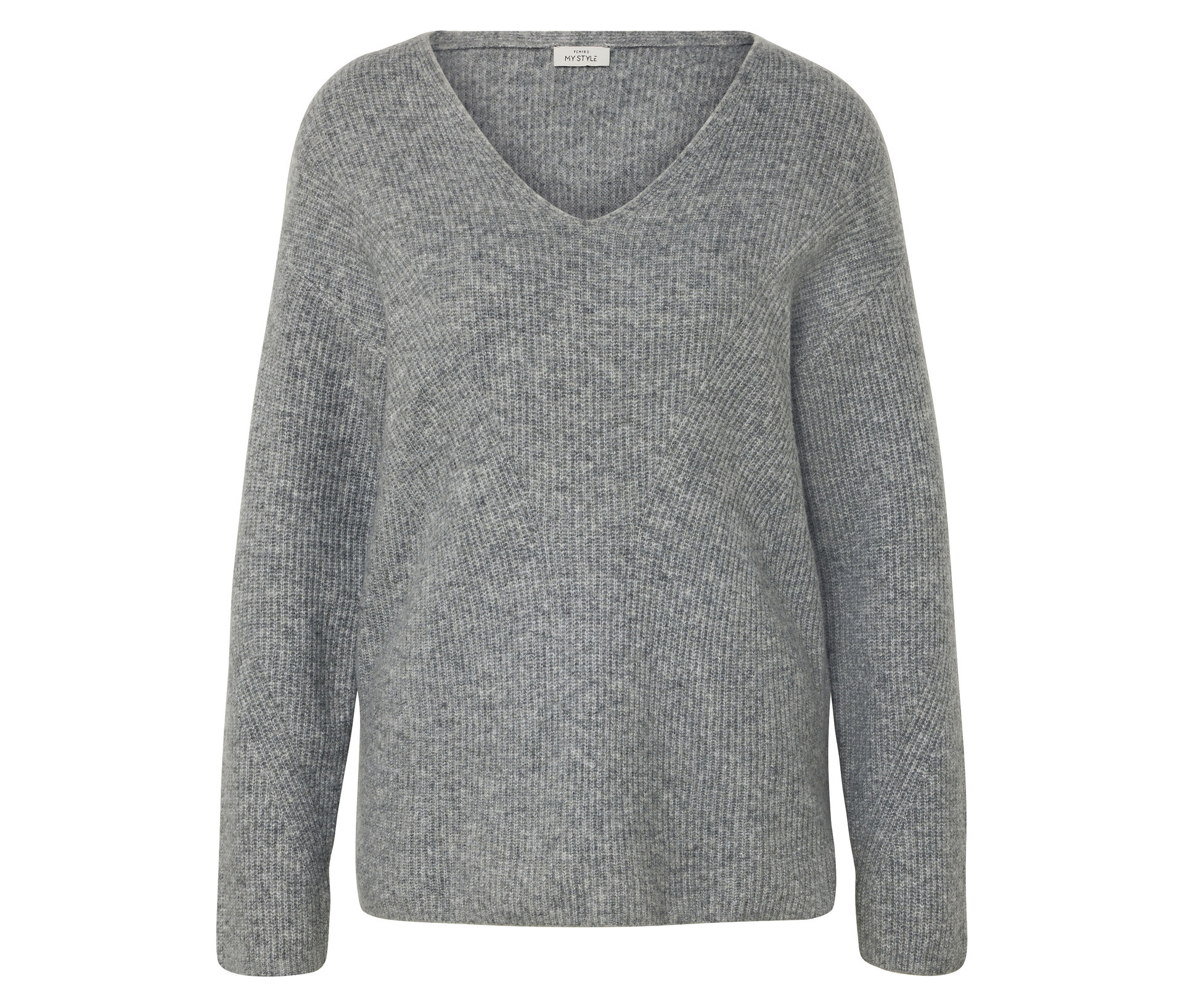 Tchibo - Sweter o grubym splocie- szary