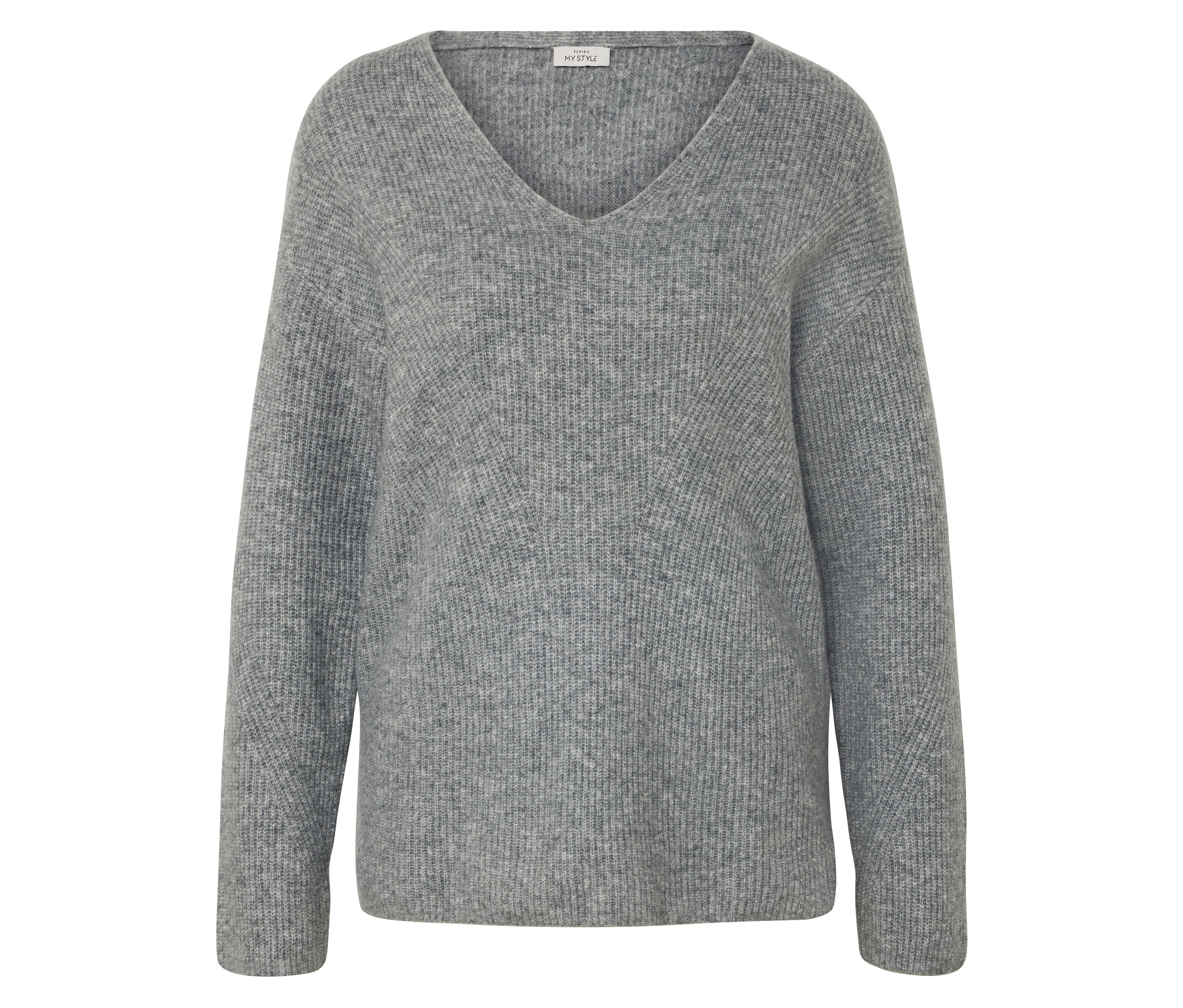 Tchibo - Sweter o grubym splocie, szary