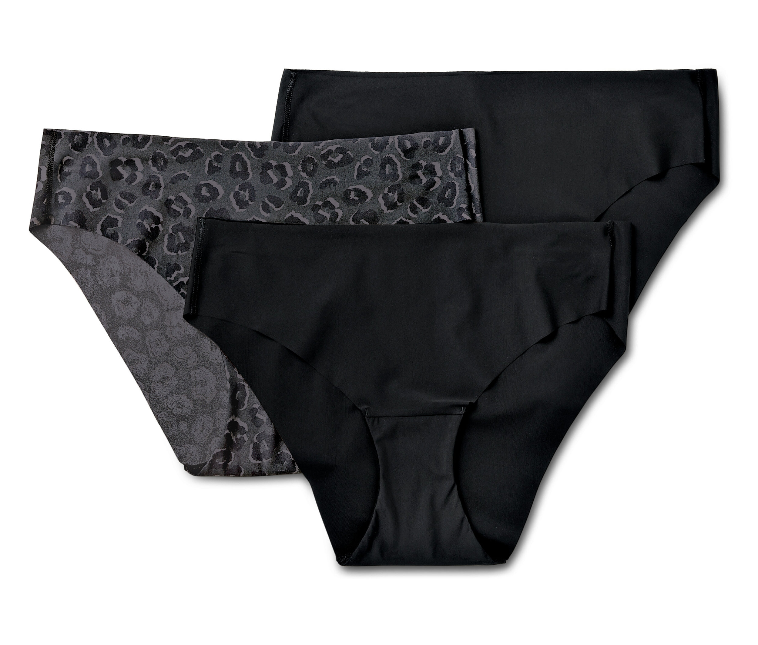 Tchibo - Figi sportowe Magic Cut- szary/czarny/z nadrukiem