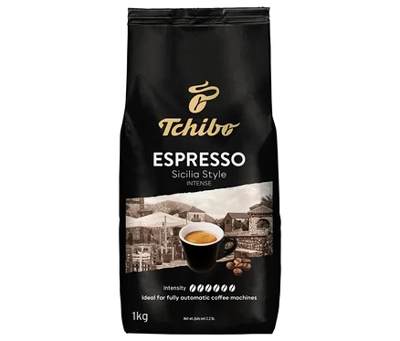 Opakowanie 1 kg kawy ziarnistej Espresso Sicilia Style.