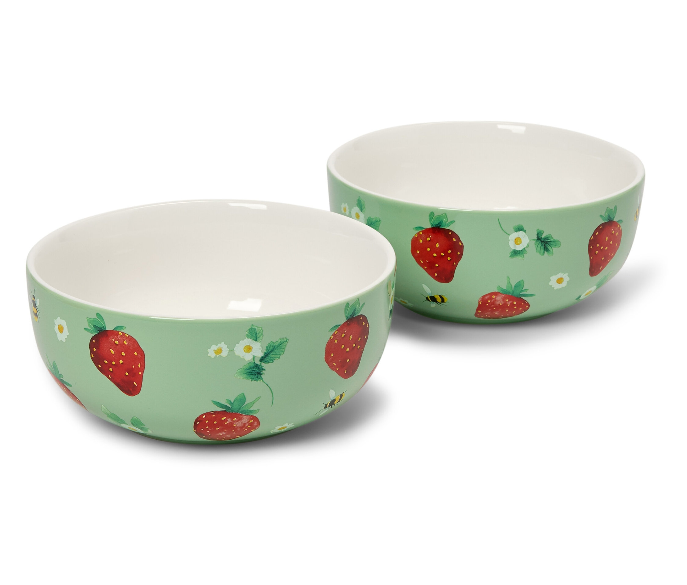 Tchibo - Miski - kolor: zielony/czerwony