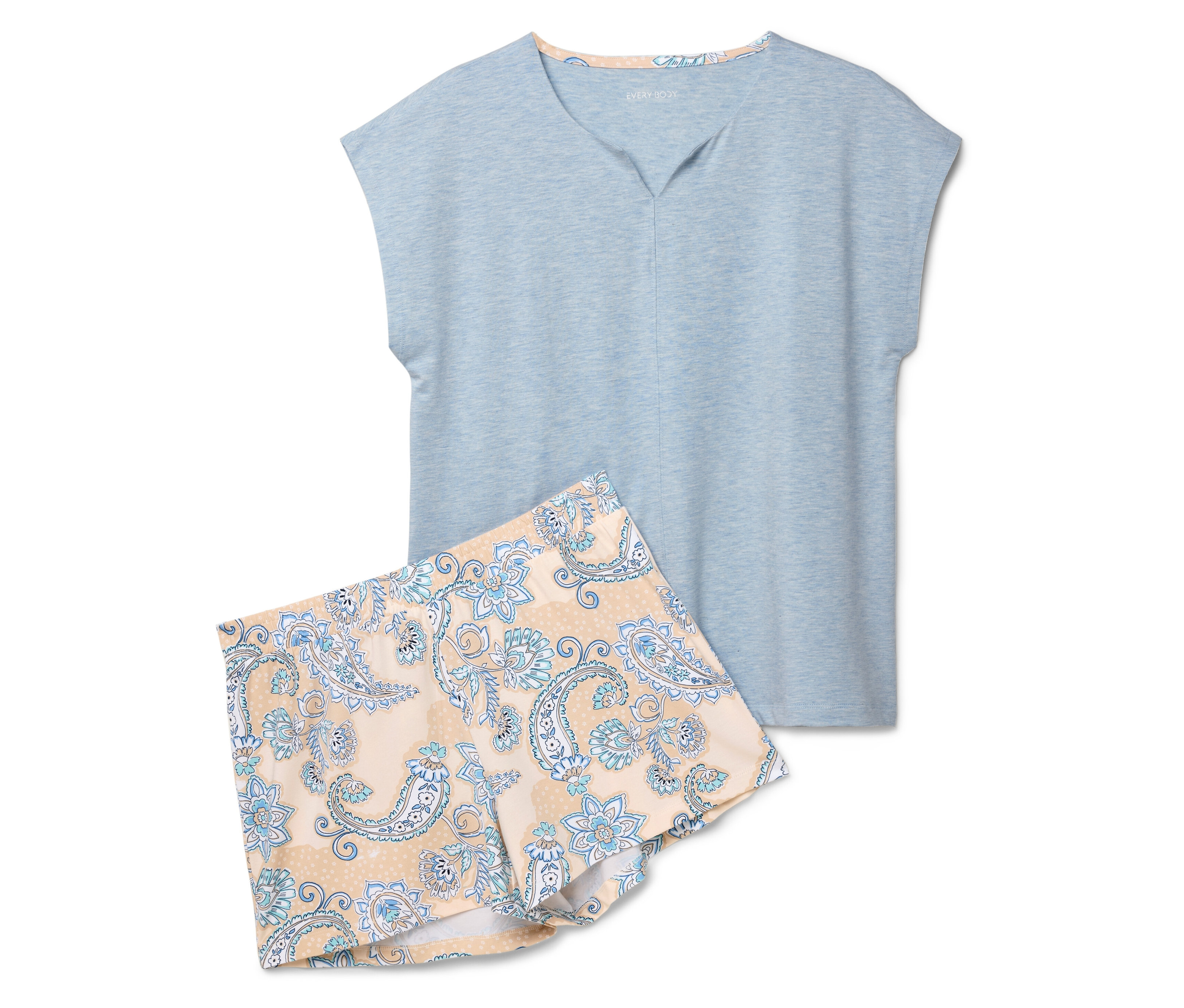 Tchibo - Piżama- niebieski/wzór paisley