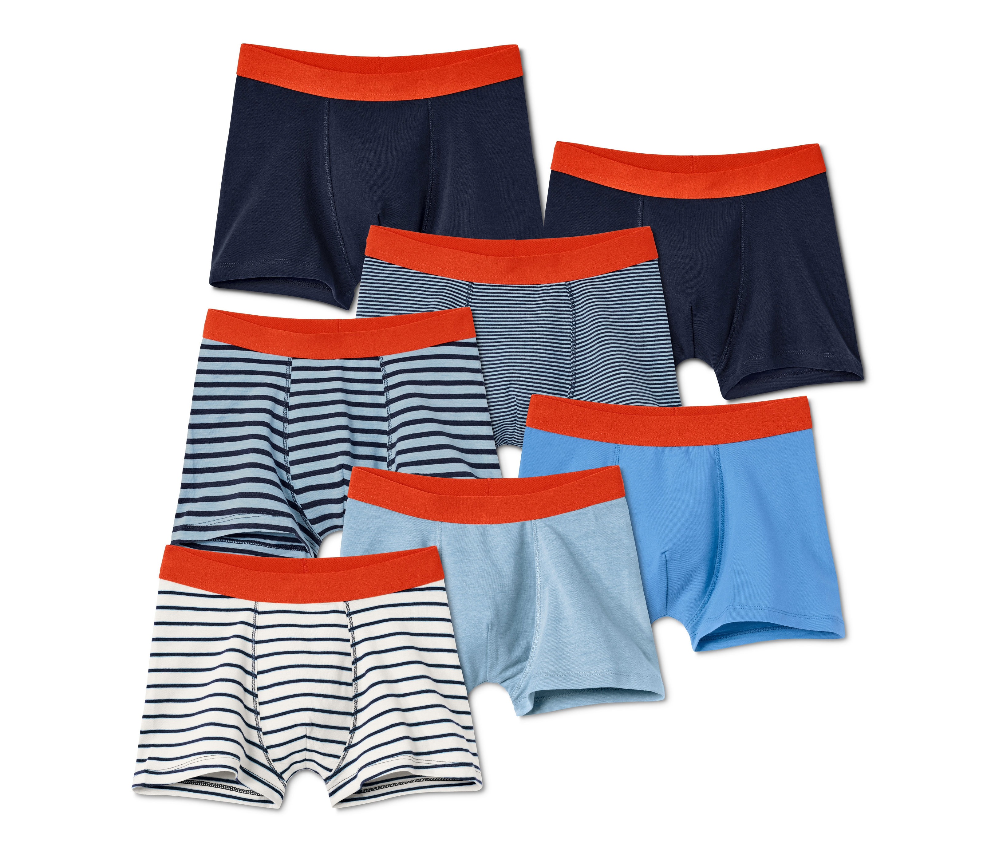 Tchibo - Bokserki chłopięce- niebieski/niebieski/w paski