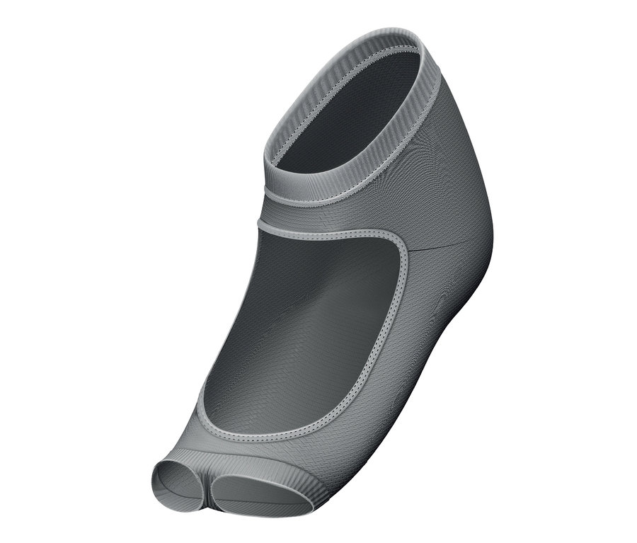 Szara stopka do jogi.