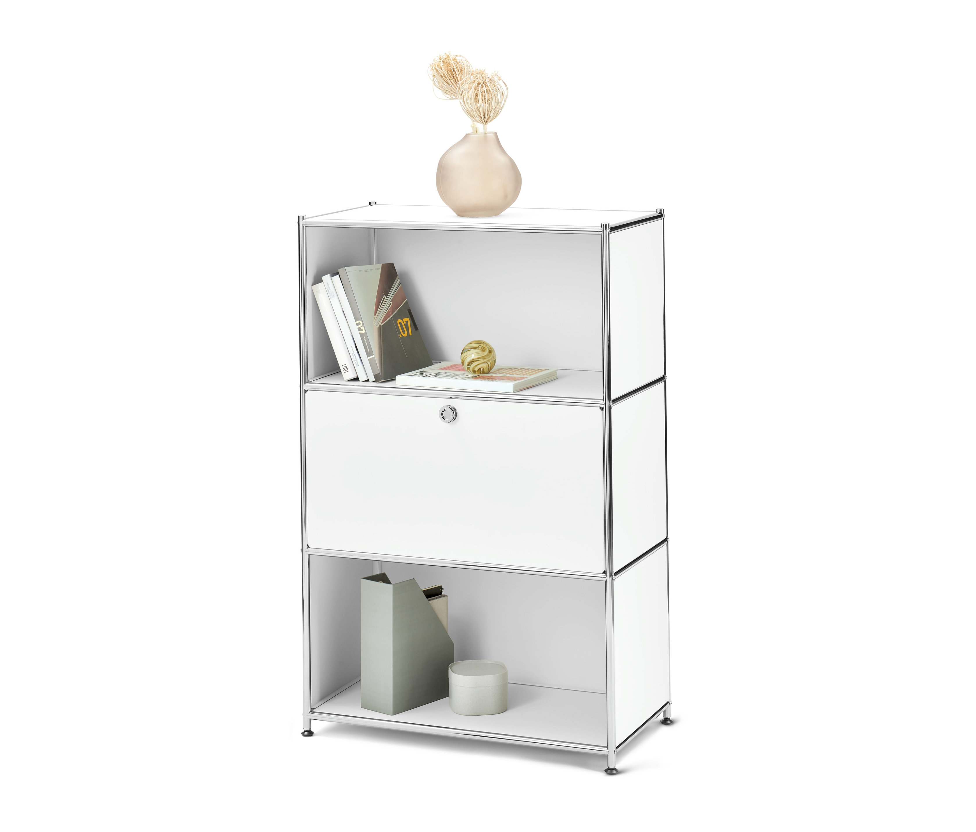 Tchibo - Komoda „Cn3” z drzwiami - kolor: biały