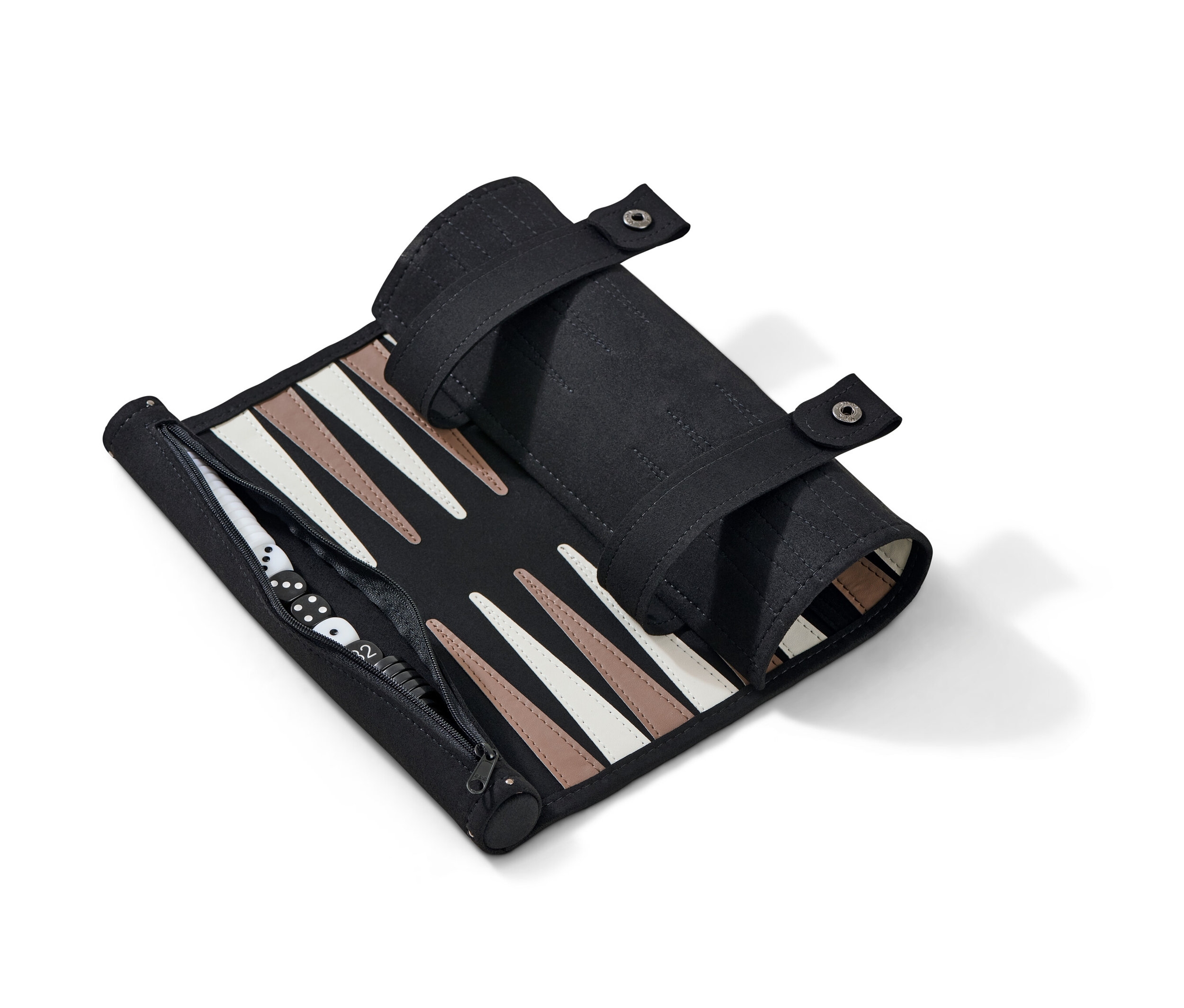 Tchibo - Zwijany tryktrak - kolor: biały/czarny