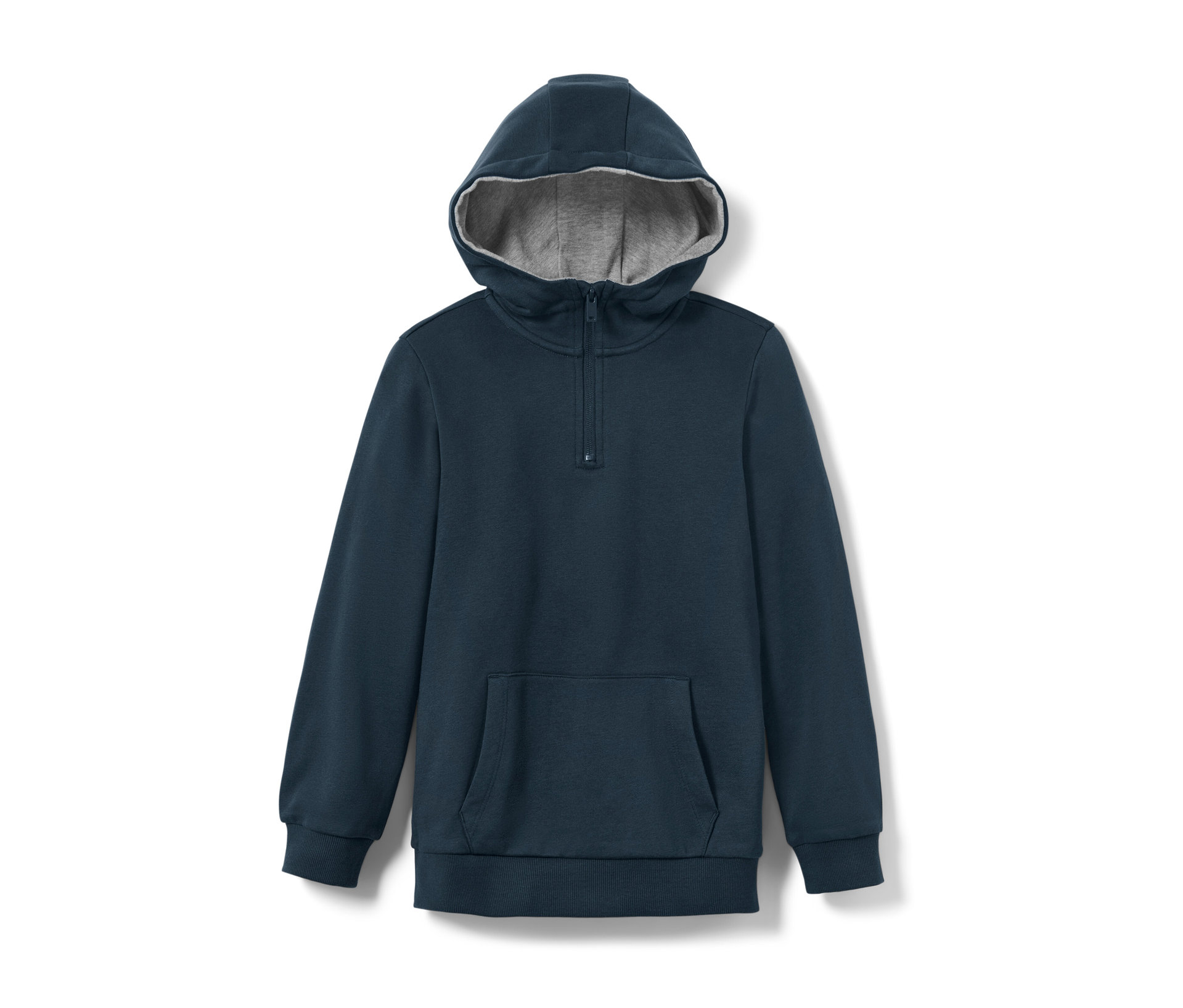Tchibo - Dziecięca bluza dresowa z kapturem- szary/niebieski