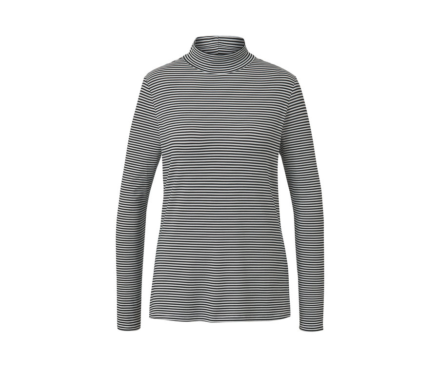 Bluzka w paski ze stójką.