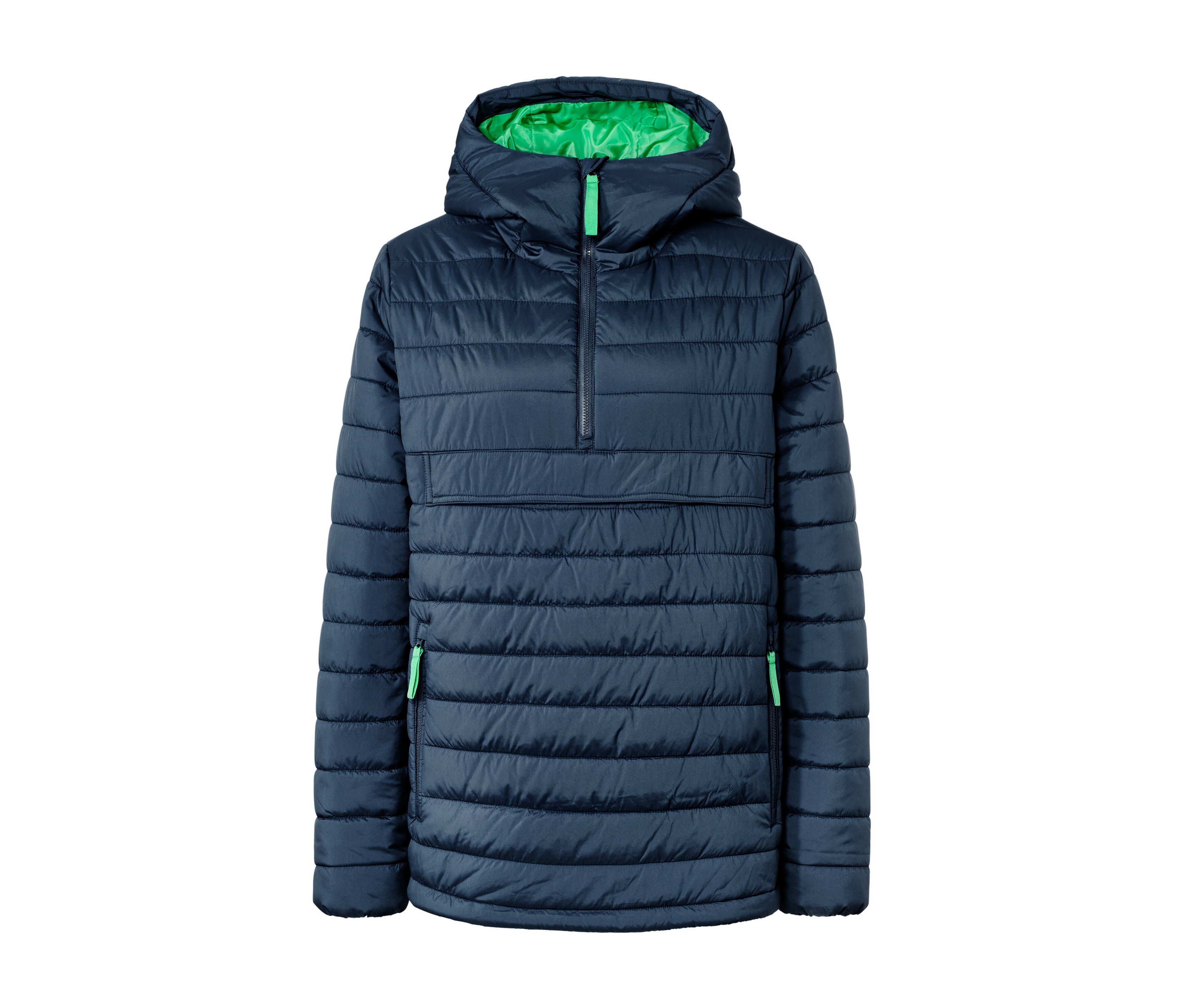 Tchibo - Pikowana kurtka z kapturem- niebieski