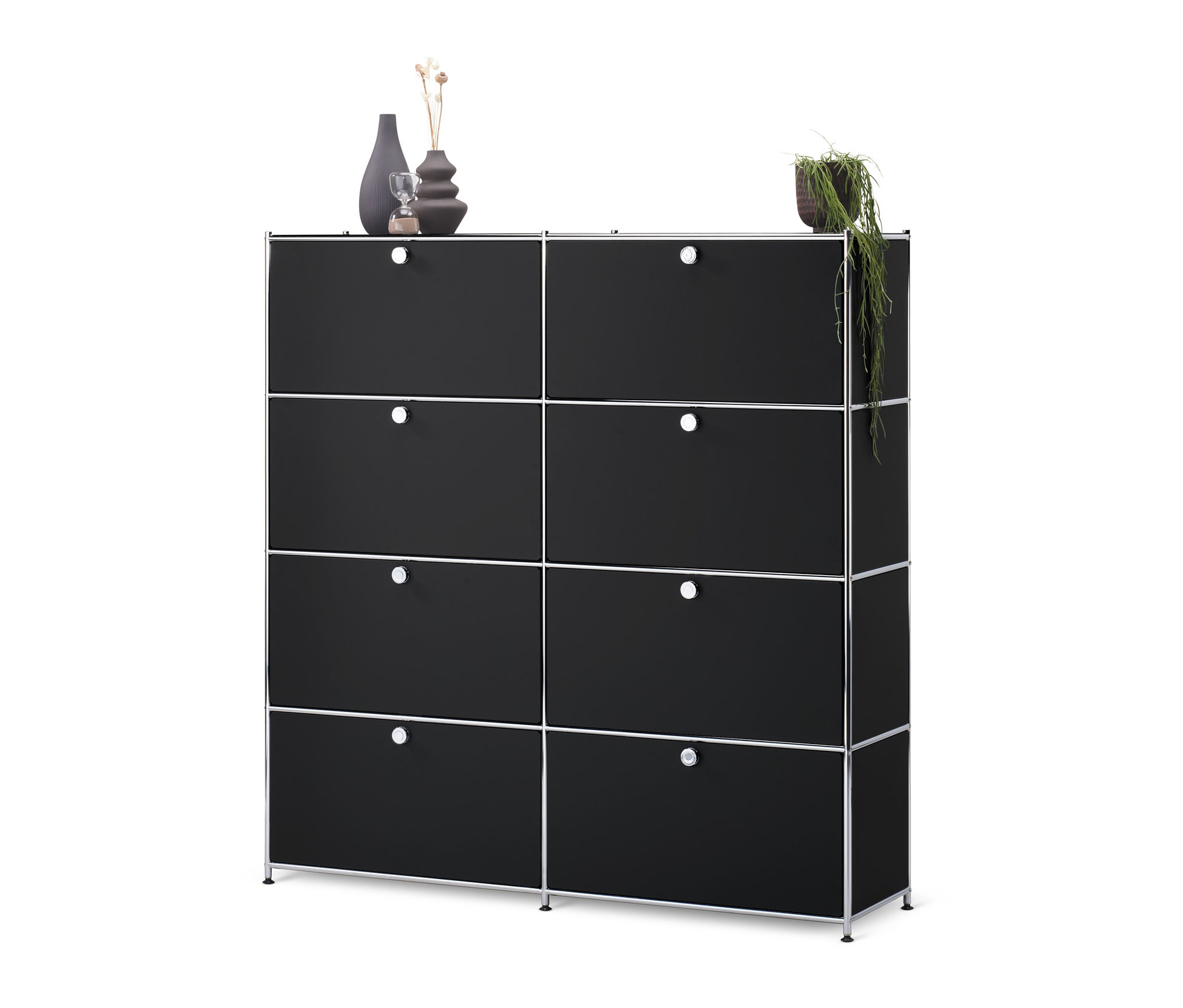 Tchibo - Szafka typu highboard »Cn3« z 8 klapami - kolor: czarny