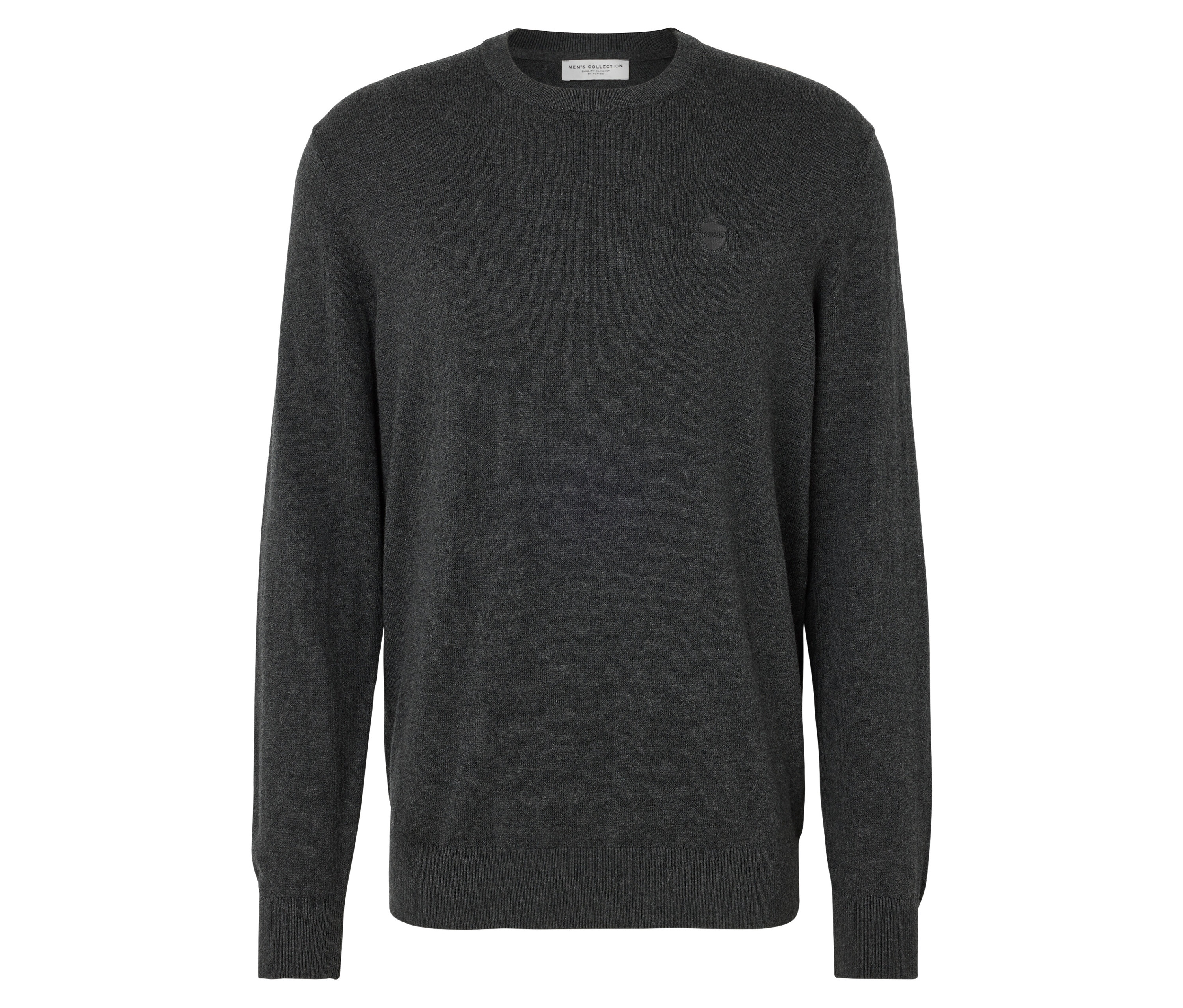 Tchibo - Sweter z okrągłym wycięciem pod szyją, szary