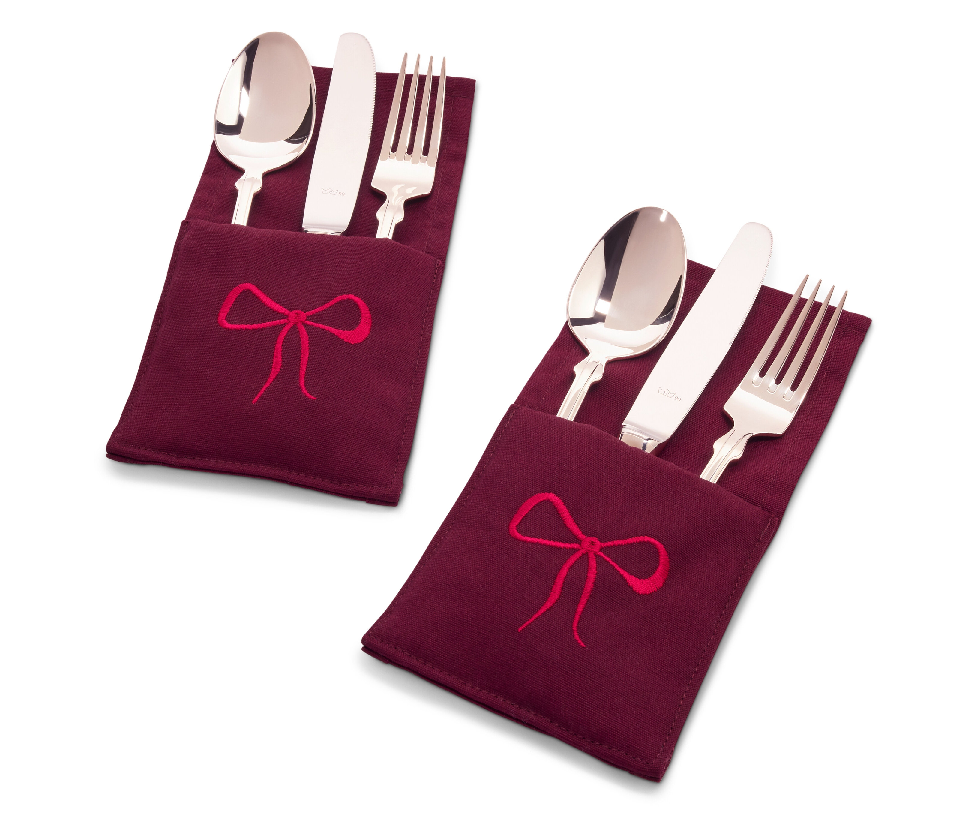 Tchibo - Torebki na sztućce - kolor: czerwony