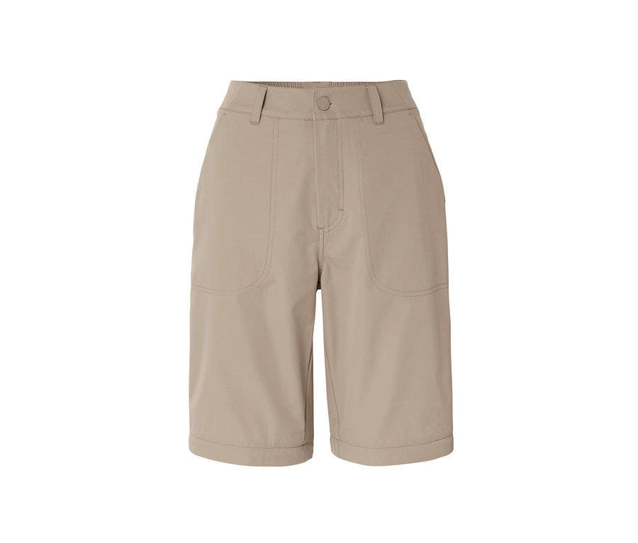 Beżowe spodnie funkcyjne 2 w 1.