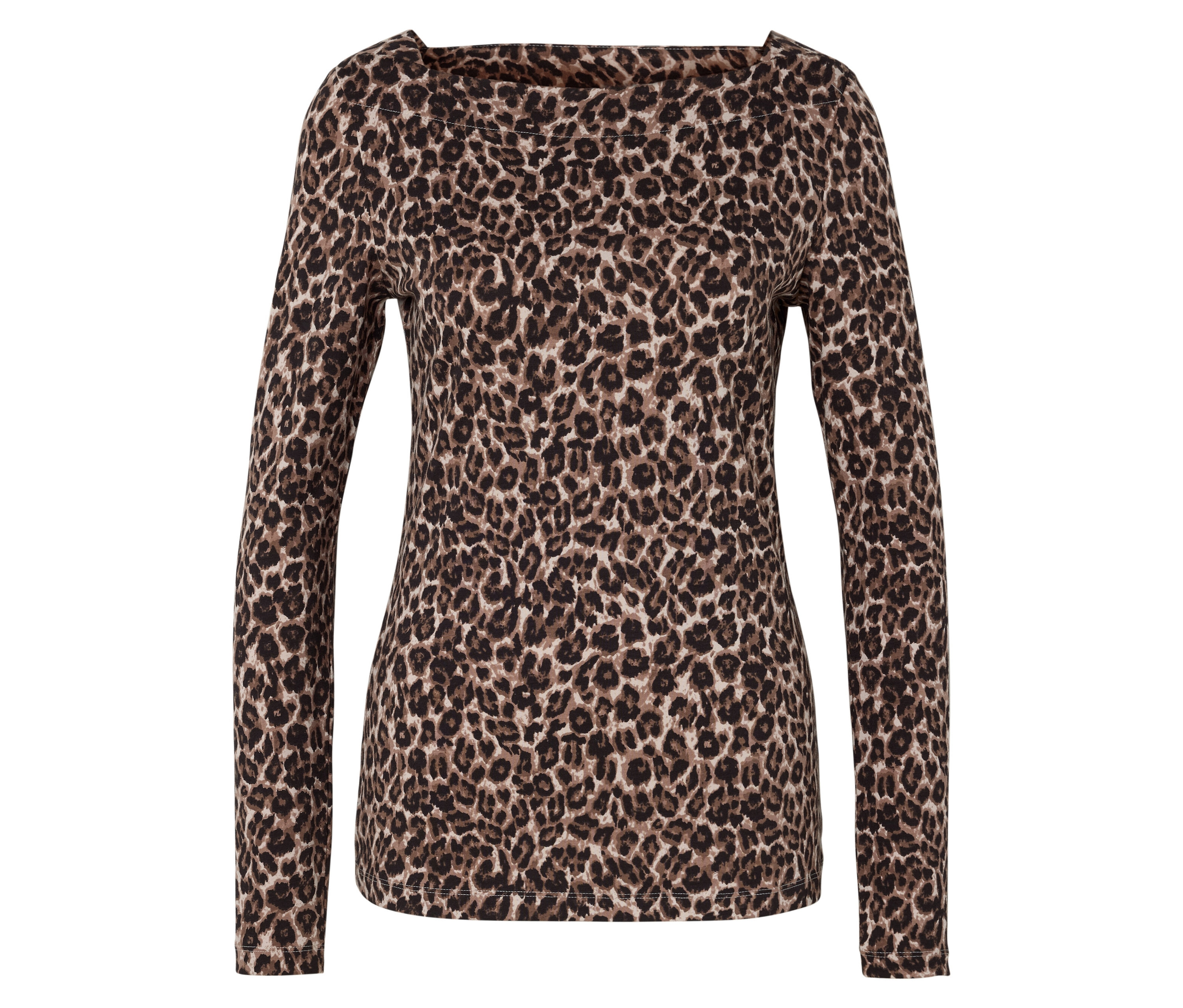 Tchibo - Koszulka z długim rękawem- czarny/brązowy/z nadrukiem