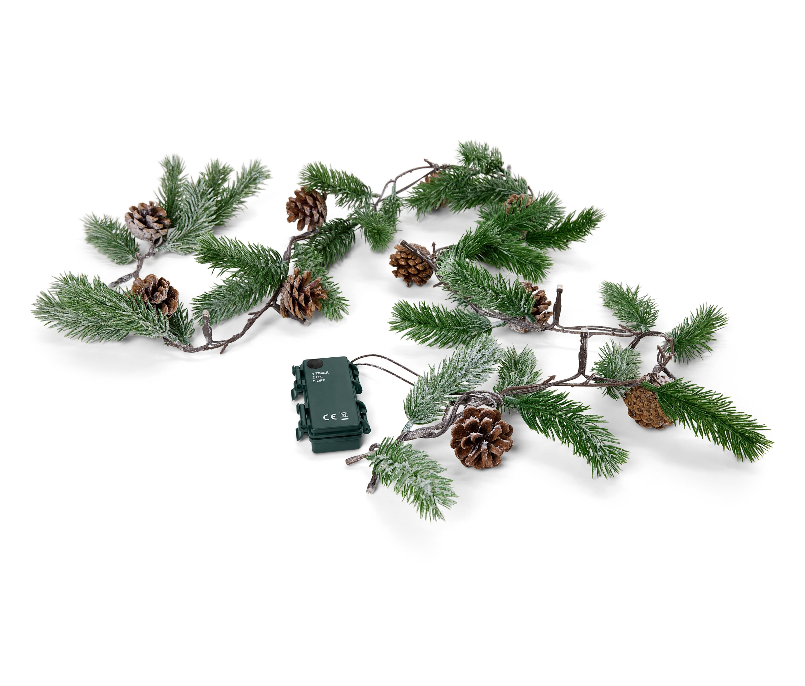 Tchibo - Łańcuch świetlny LED - kolor: brązowy/zielony