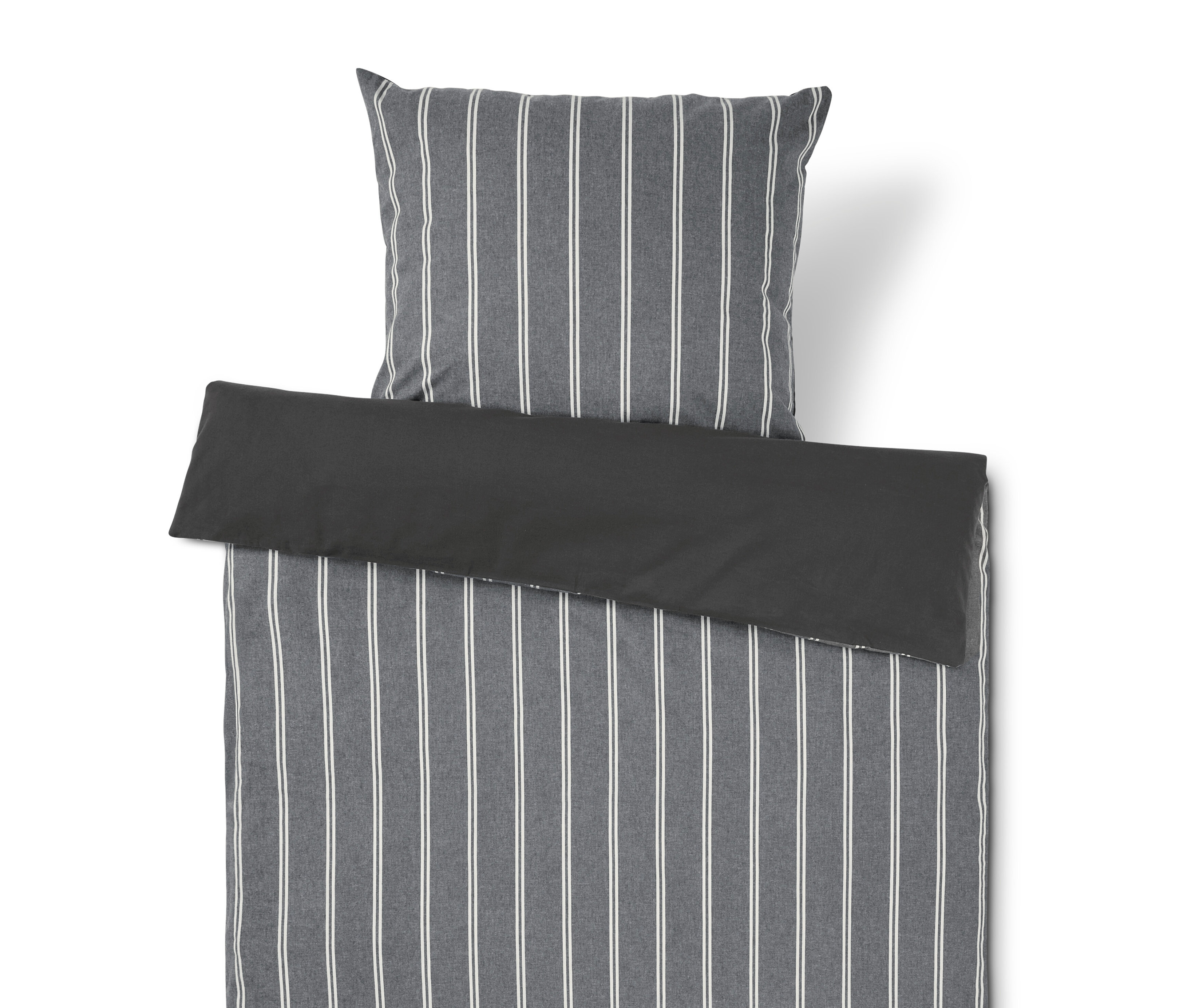 Tchibo - Pościel ze szlachetnej flaneli - kolor: szary