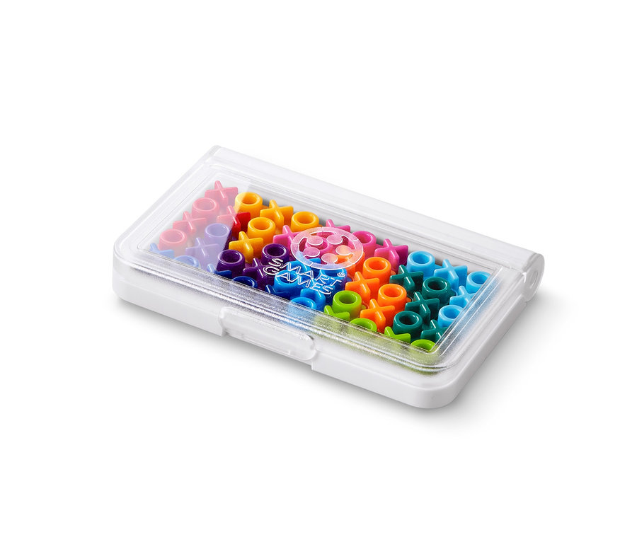 Puzzle IQ XOXO w przezroczystym opakowaniu.