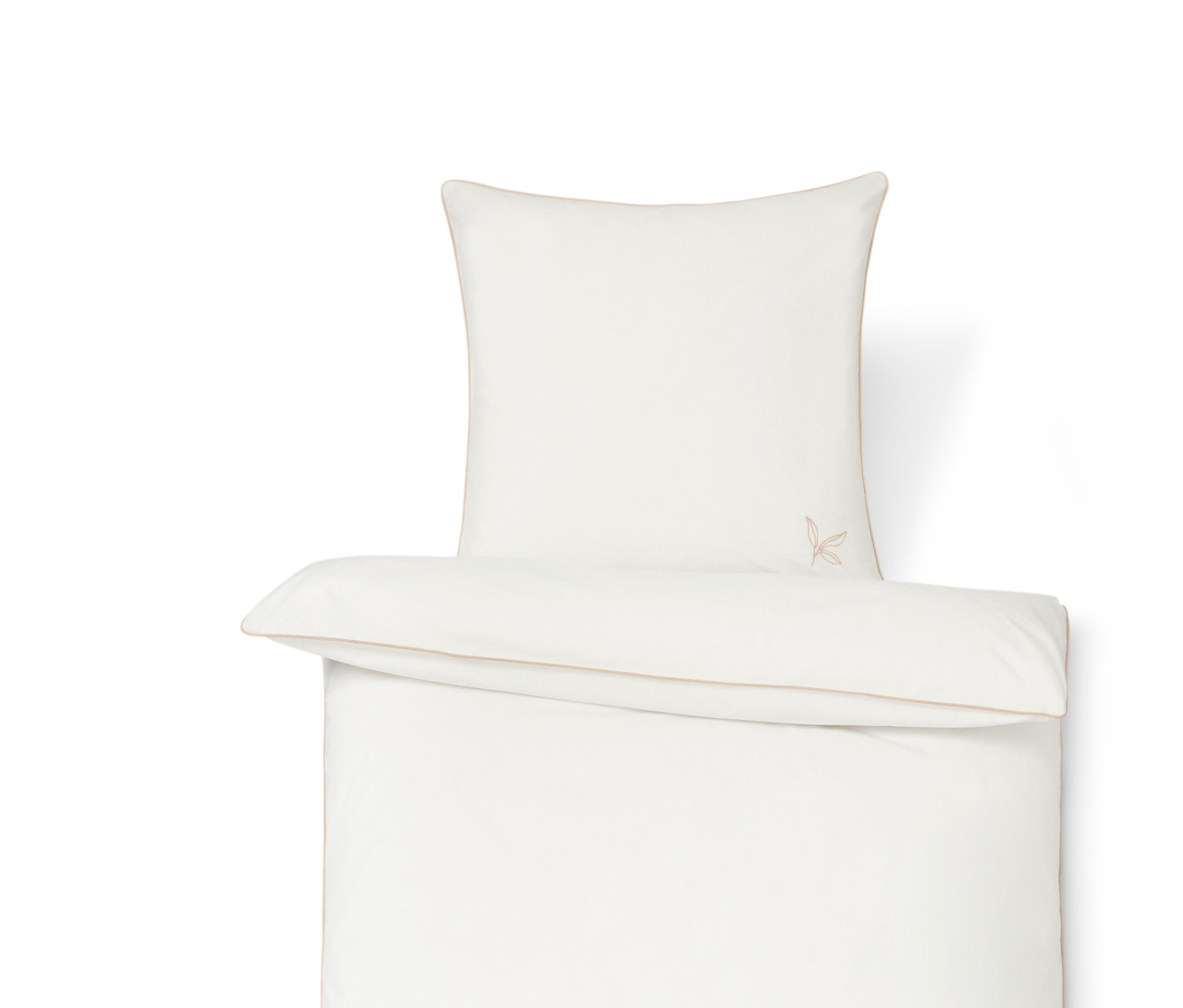 Tchibo - Pościel bawełniana premium - kolor: brązowy/beżowy