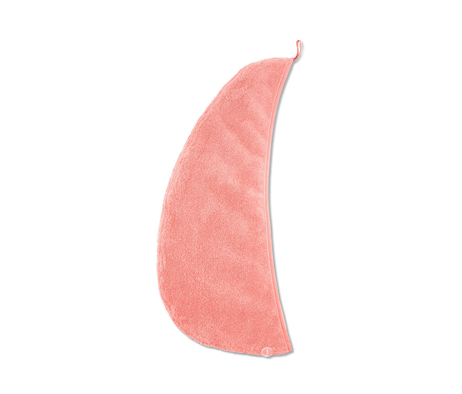 Morelowy ręcznik-turban.